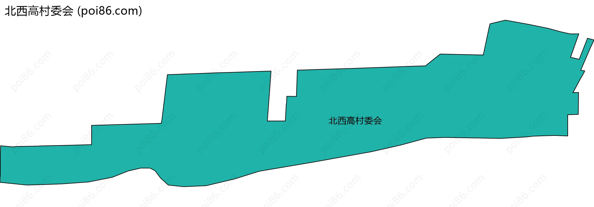 北西高村委会边界地图