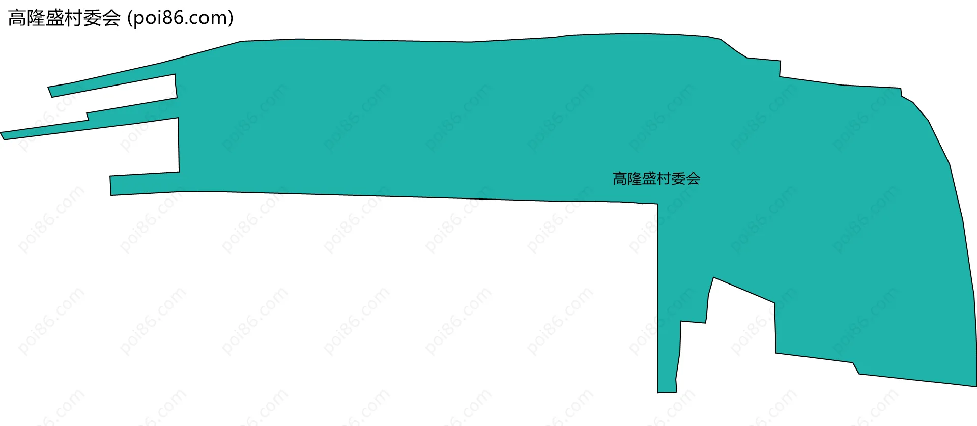 高隆盛村委会边界地图