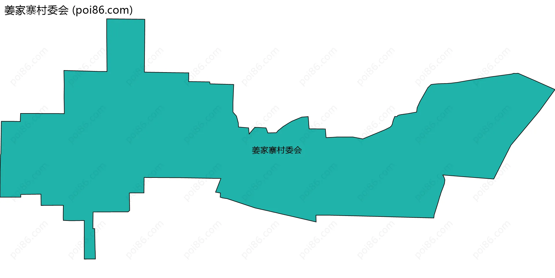 姜家寨村委会边界地图