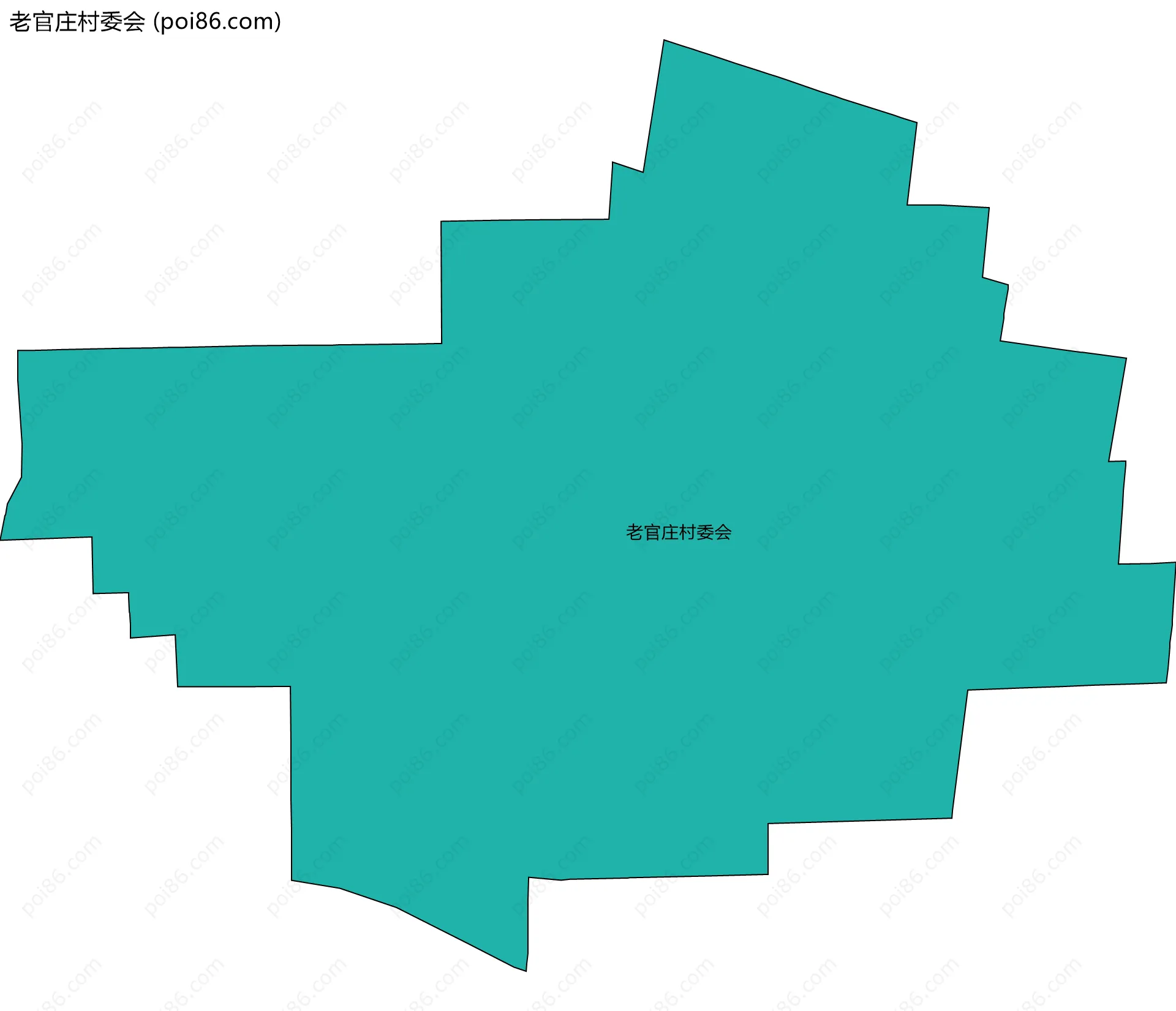老官庄村委会边界地图