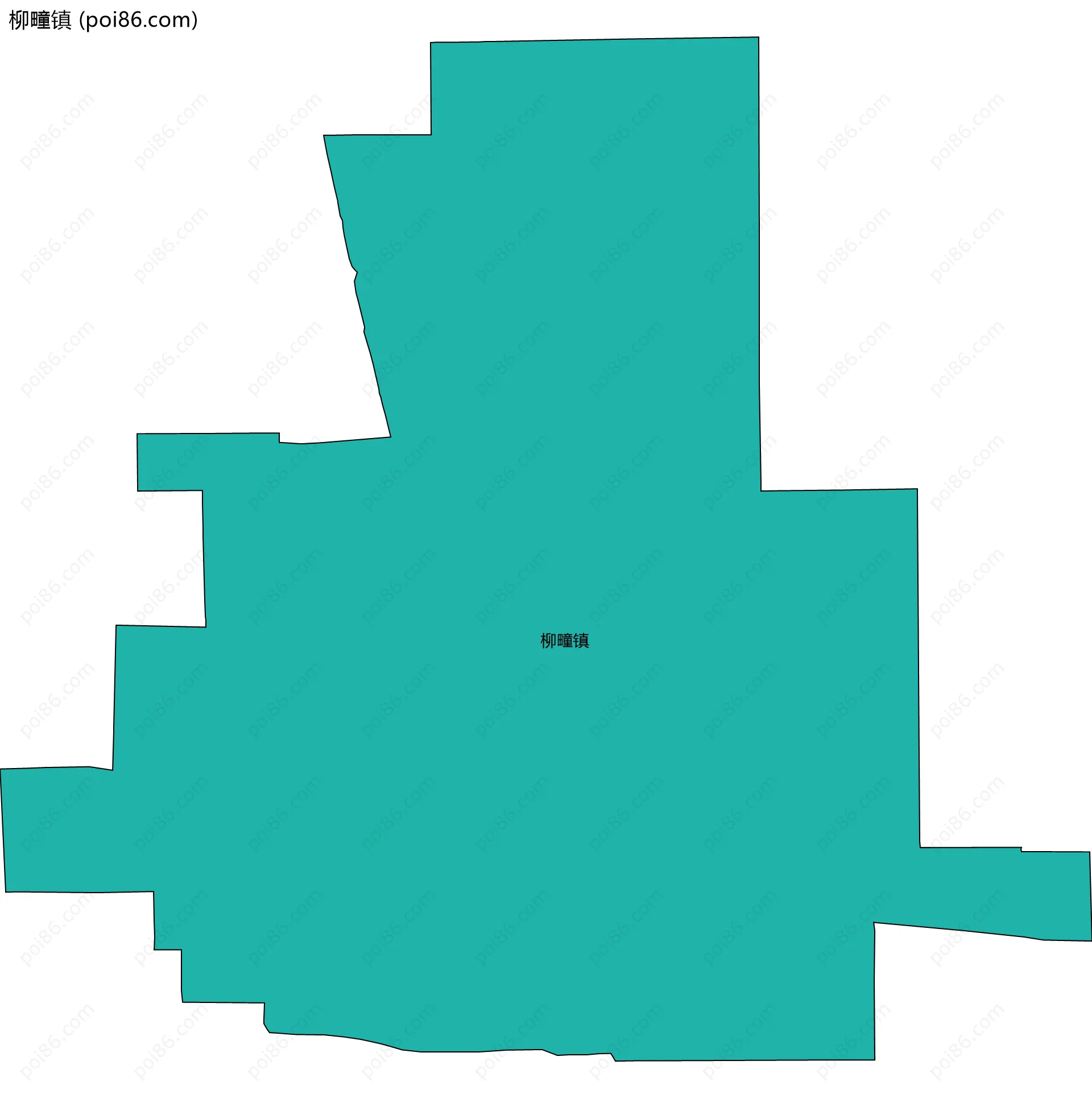 柳疃镇边界地图
