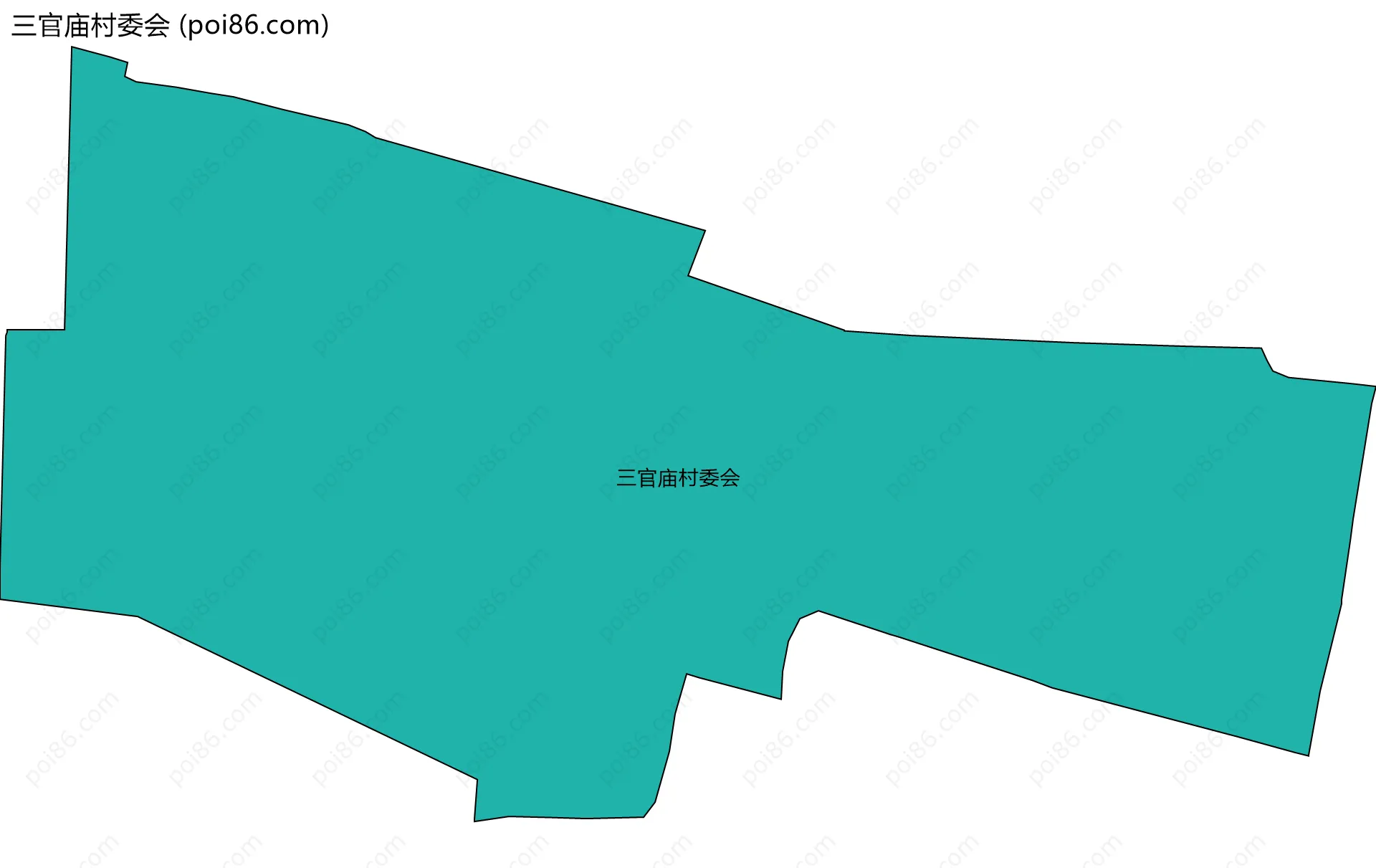 三官庙村委会边界地图