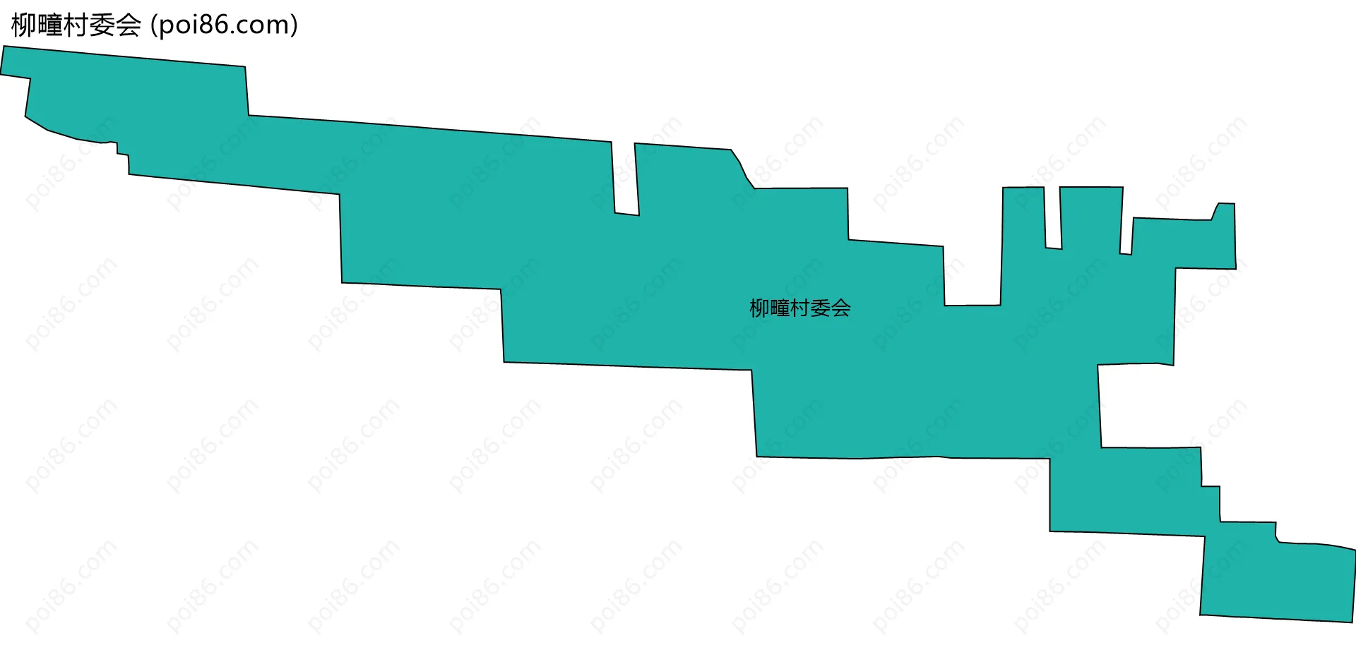 柳疃村委会边界地图