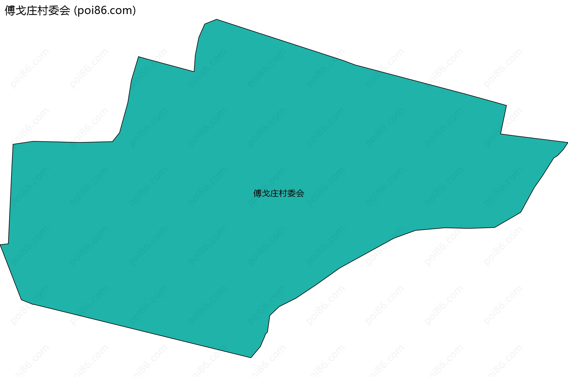 傅戈庄村委会边界地图