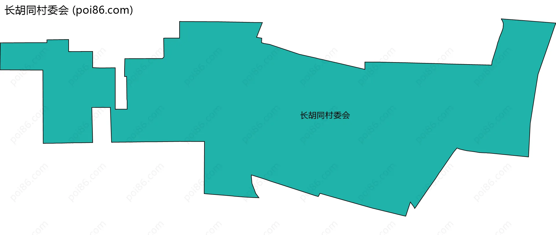 长胡同村委会边界地图