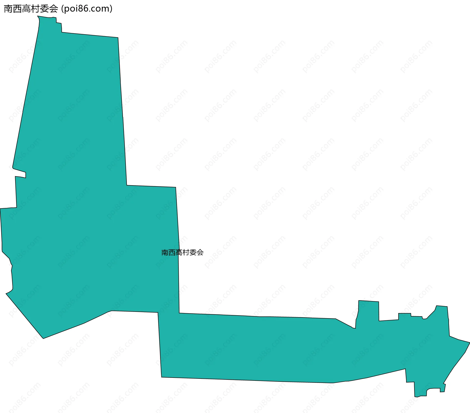 南西高村委会边界地图