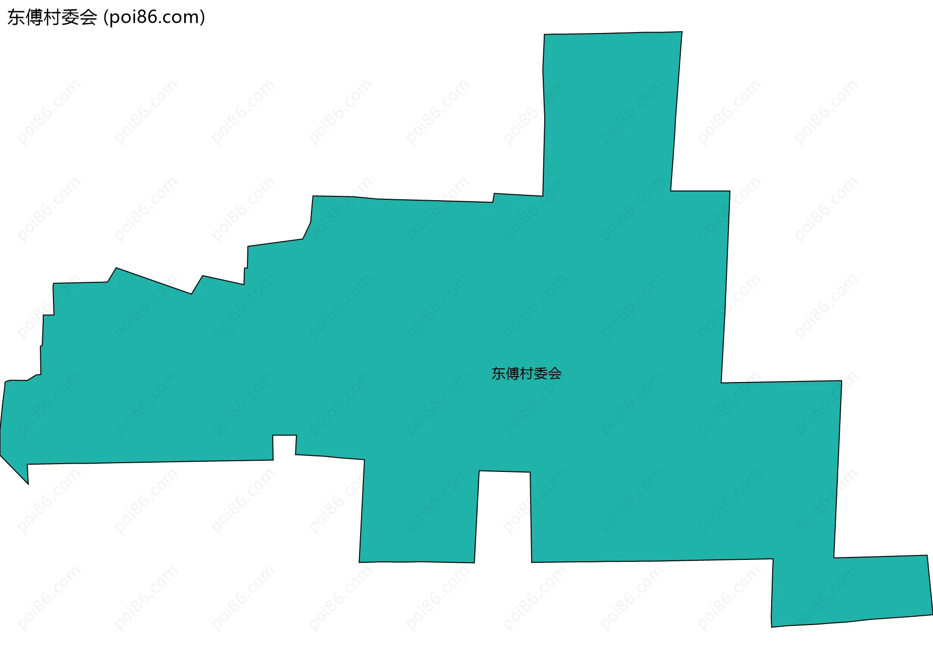 东傅村委会边界地图