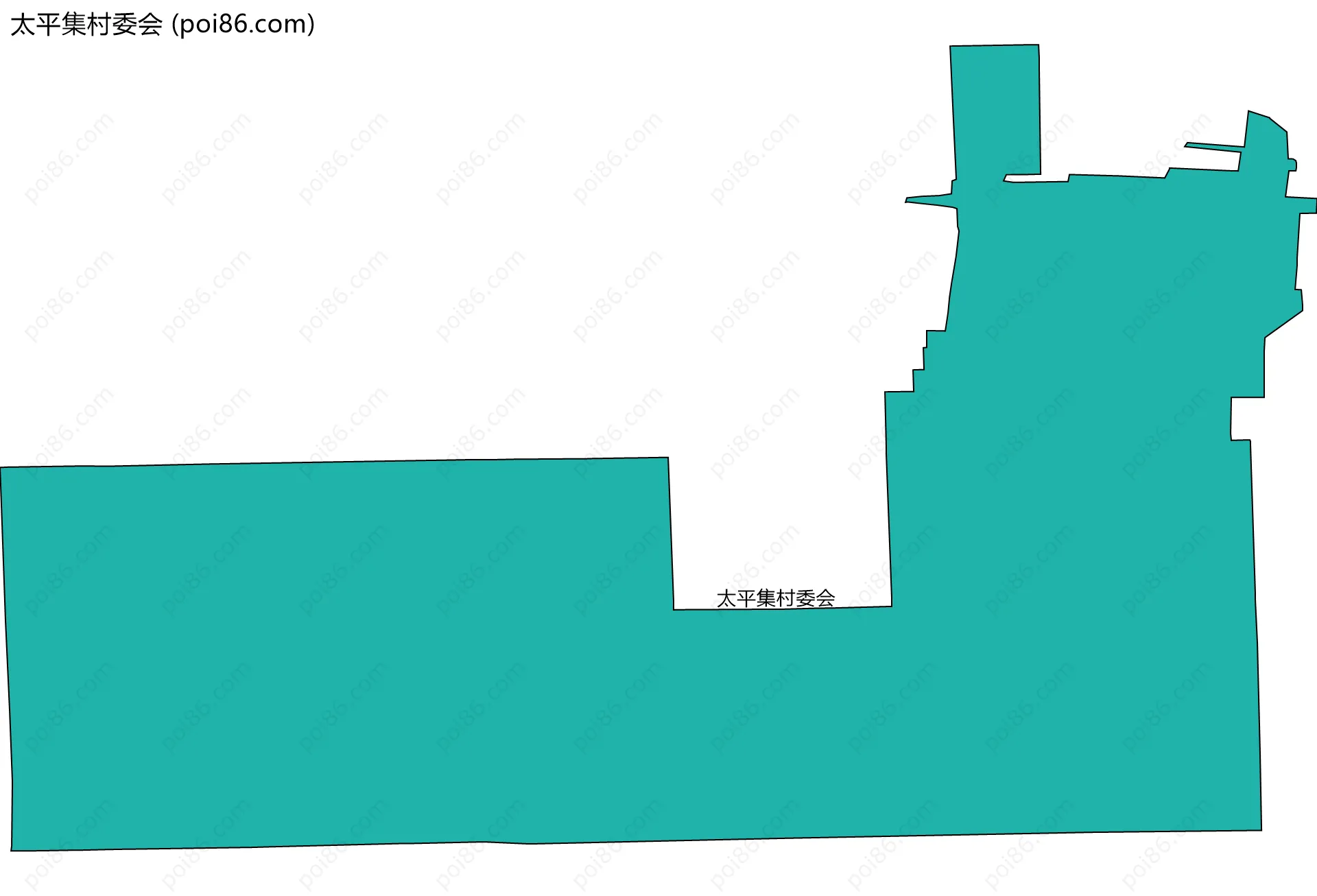 太平集村委会边界地图