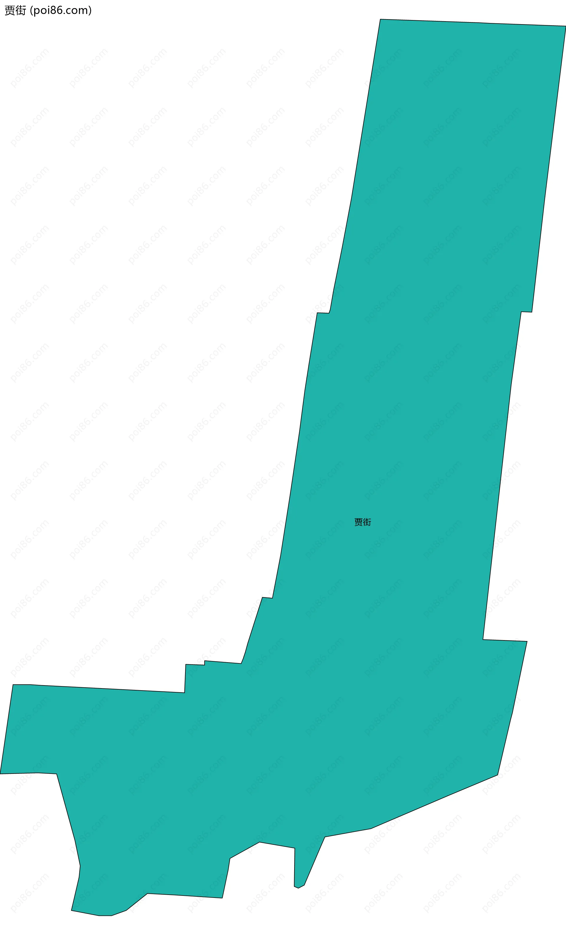 贾街边界地图