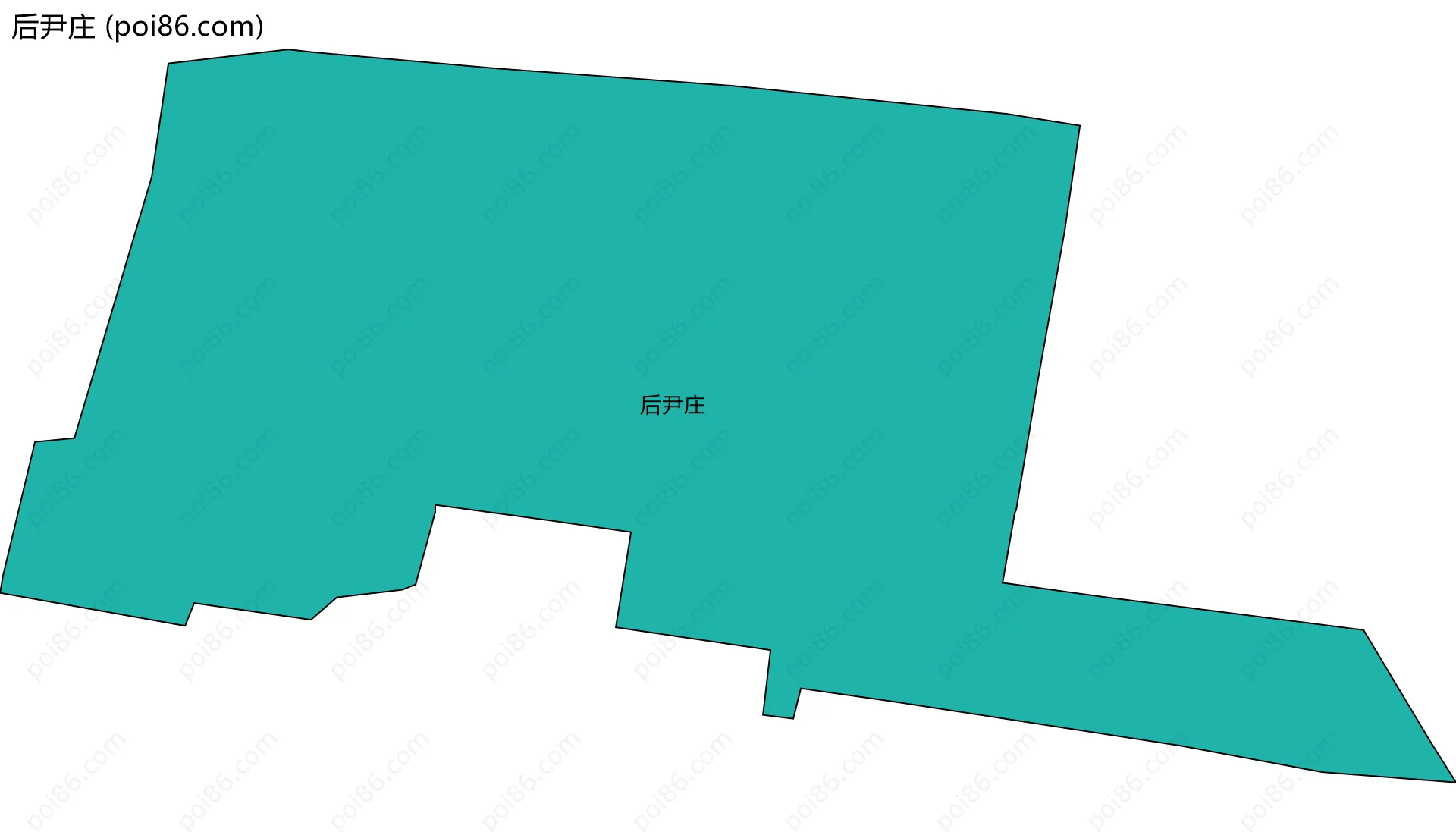 后尹庄边界地图