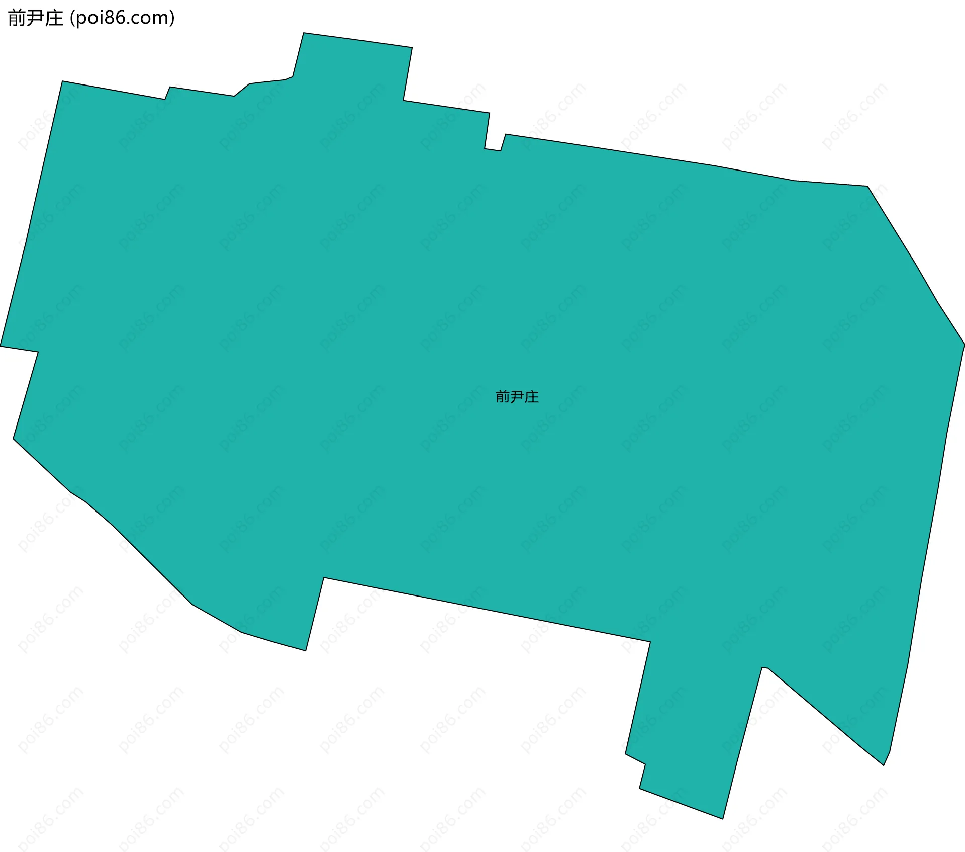 前尹庄边界地图