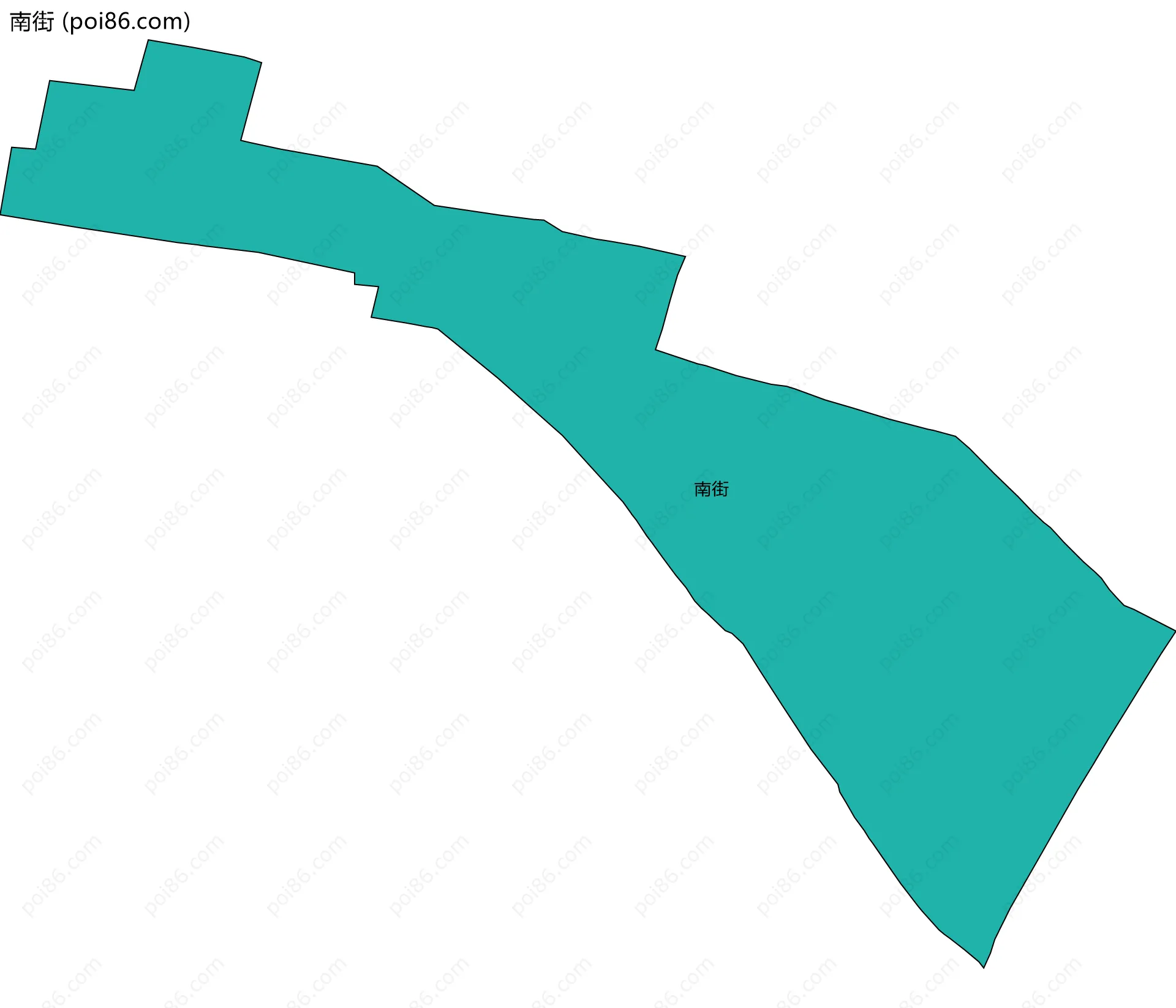 南街边界地图