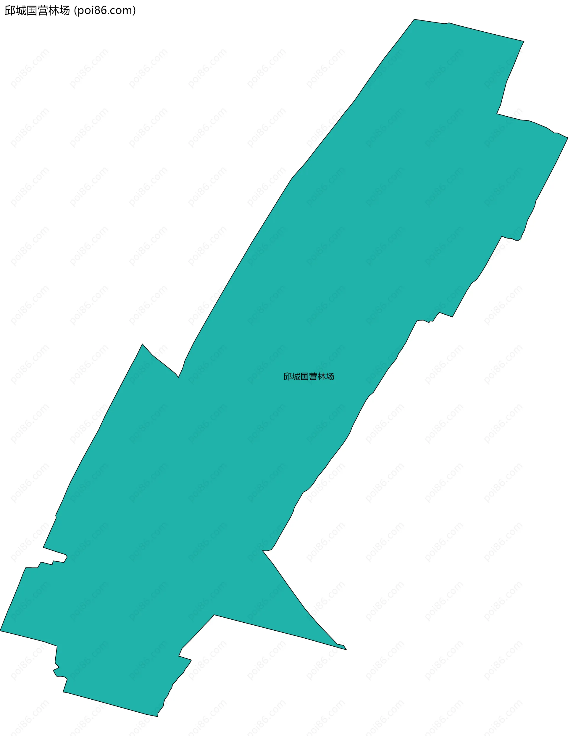 邱城国营林场边界地图