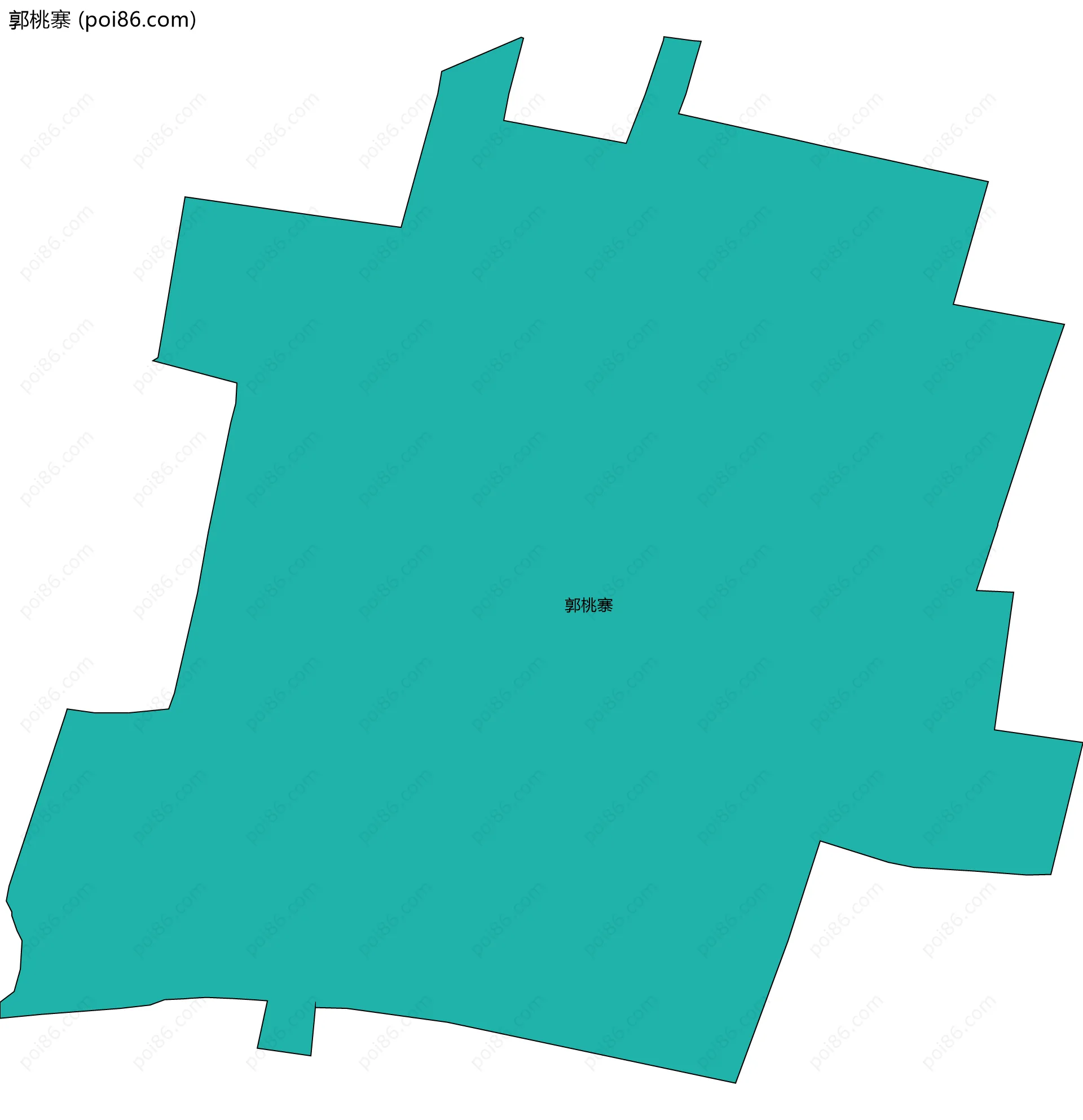 郭桃寨边界地图