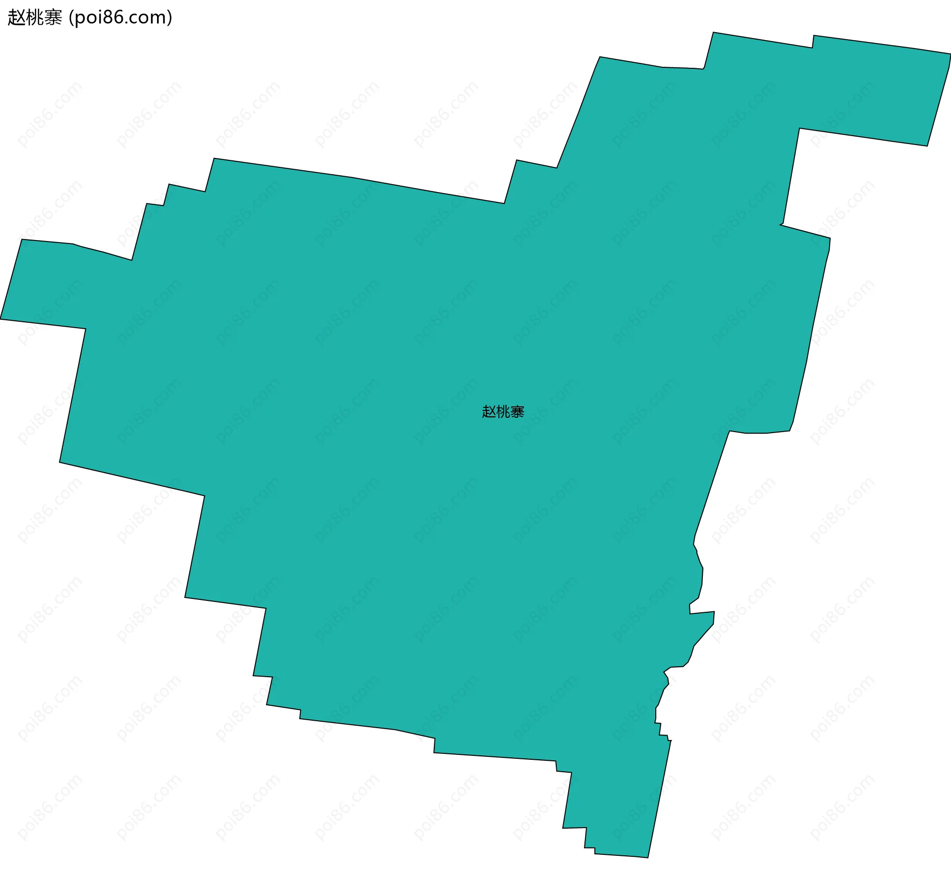 赵桃寨边界地图