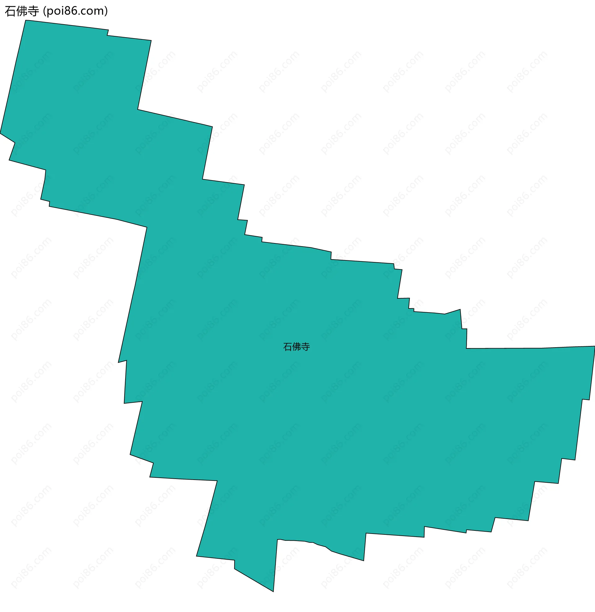 石佛寺边界地图