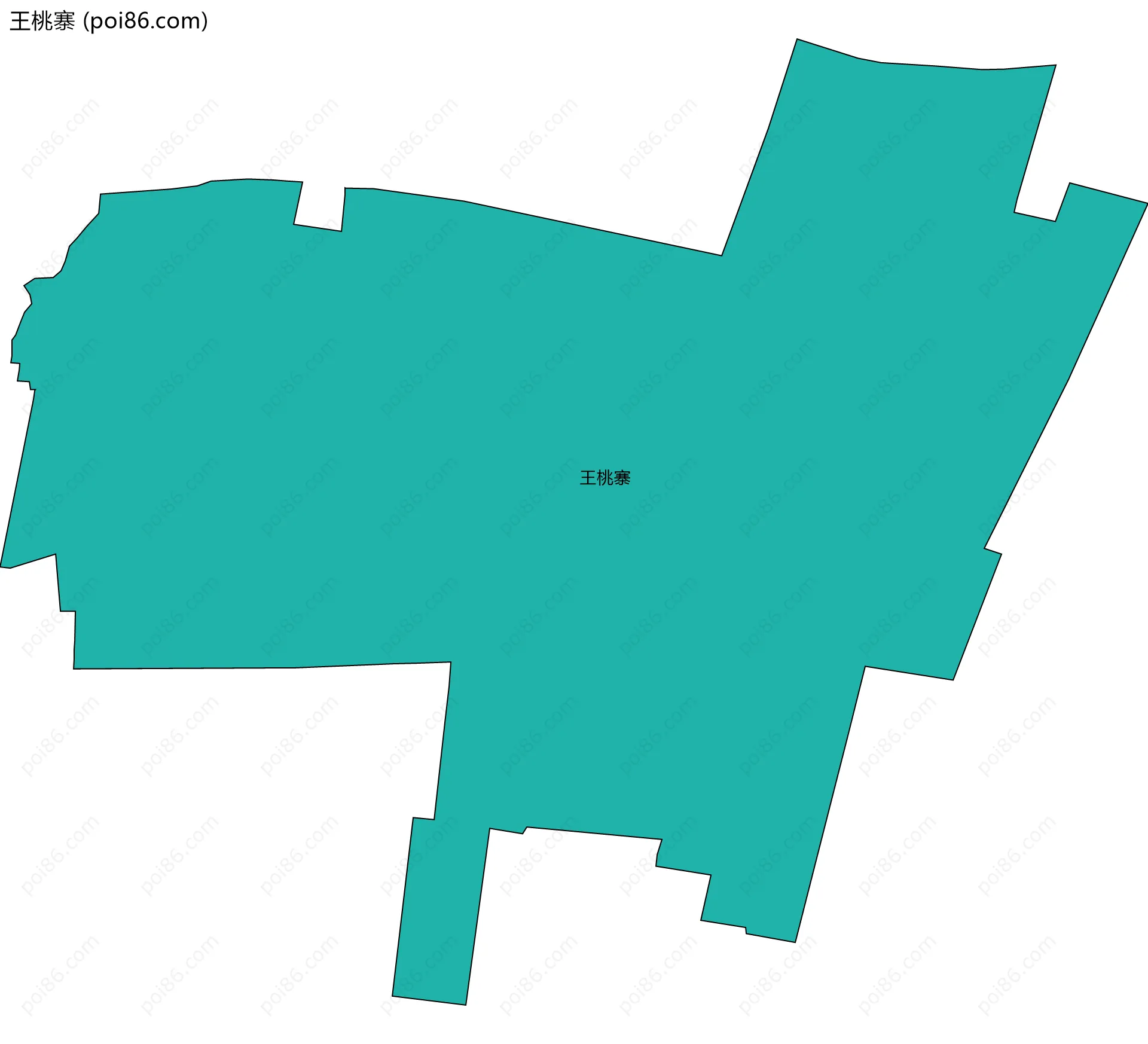 王桃寨边界地图