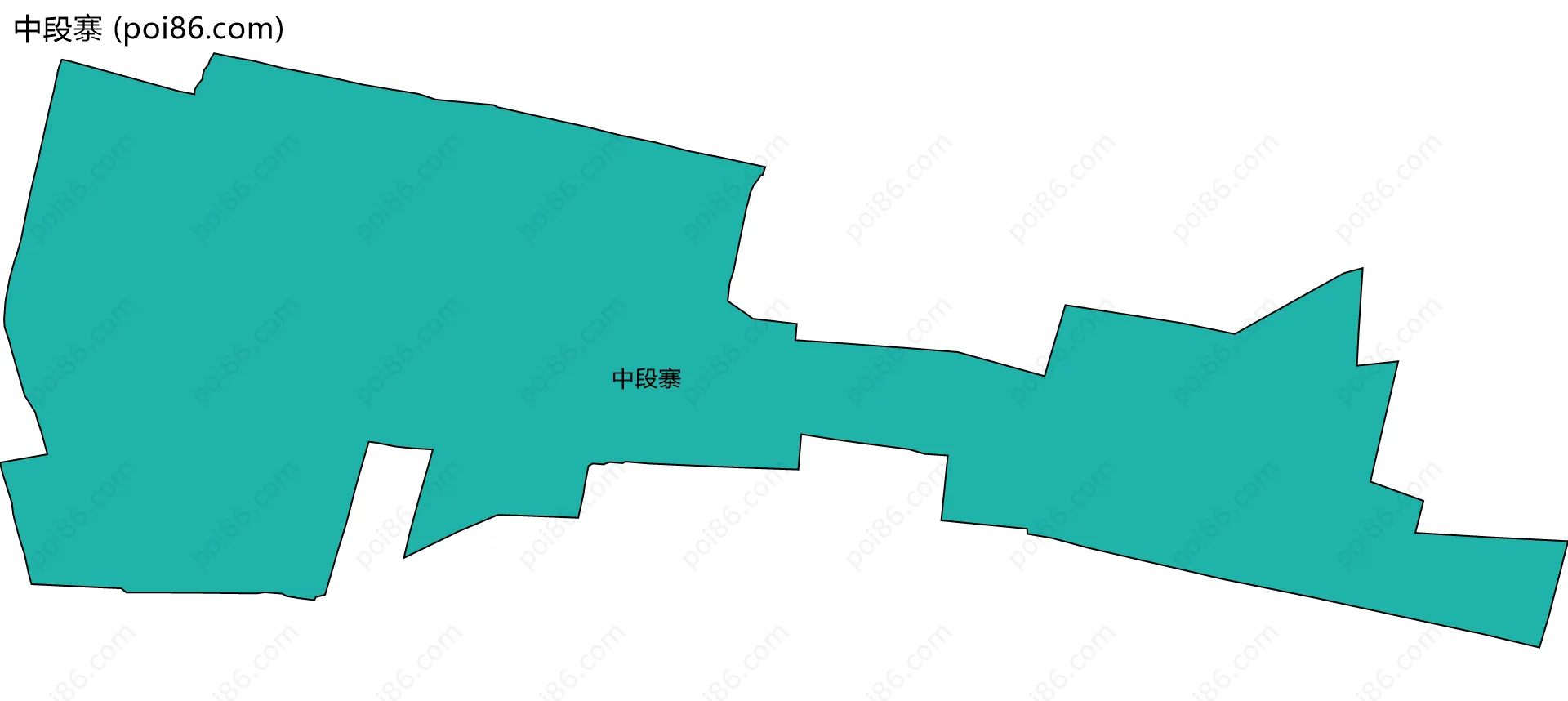 中段寨边界地图