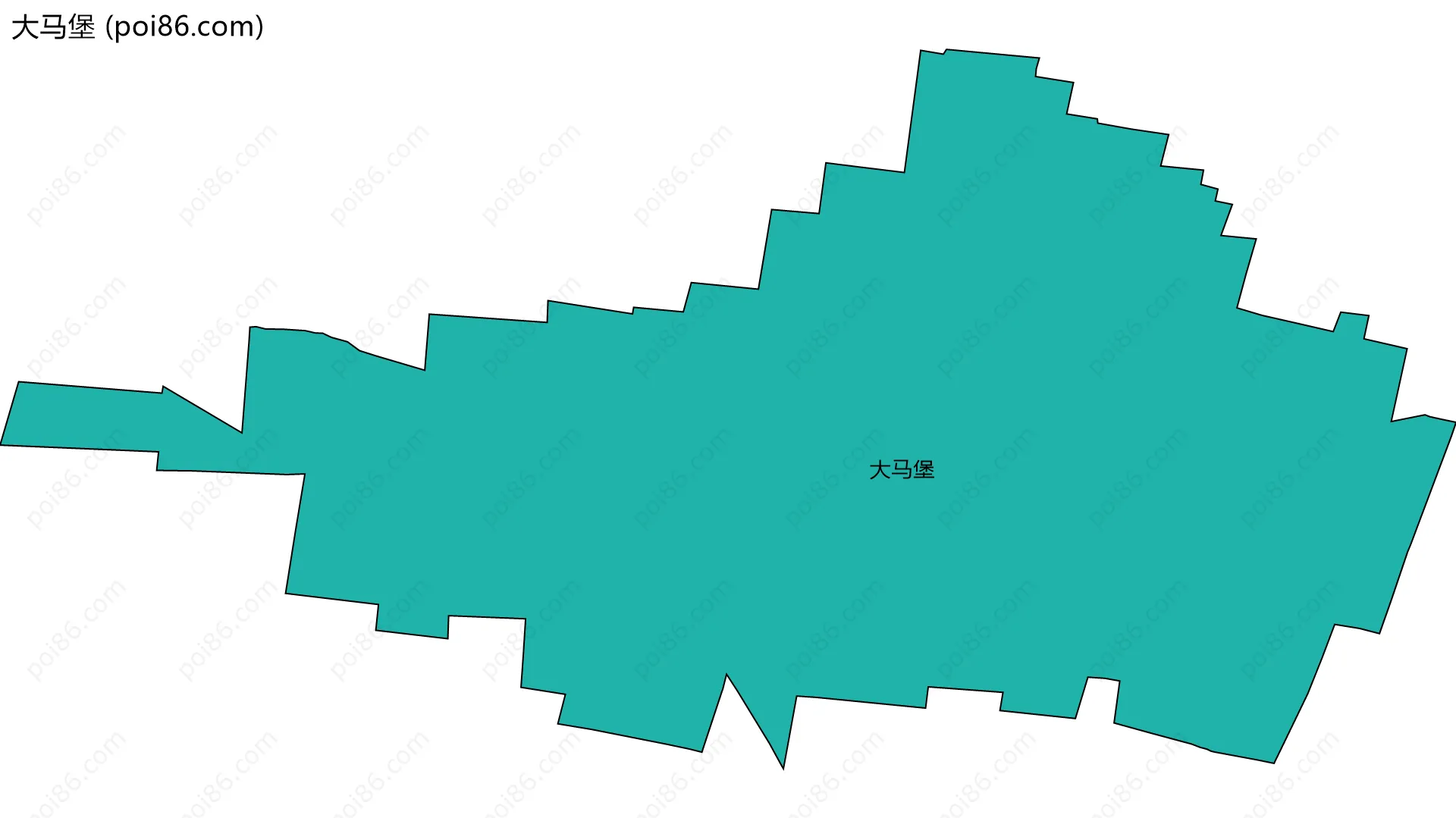 大马堡边界地图