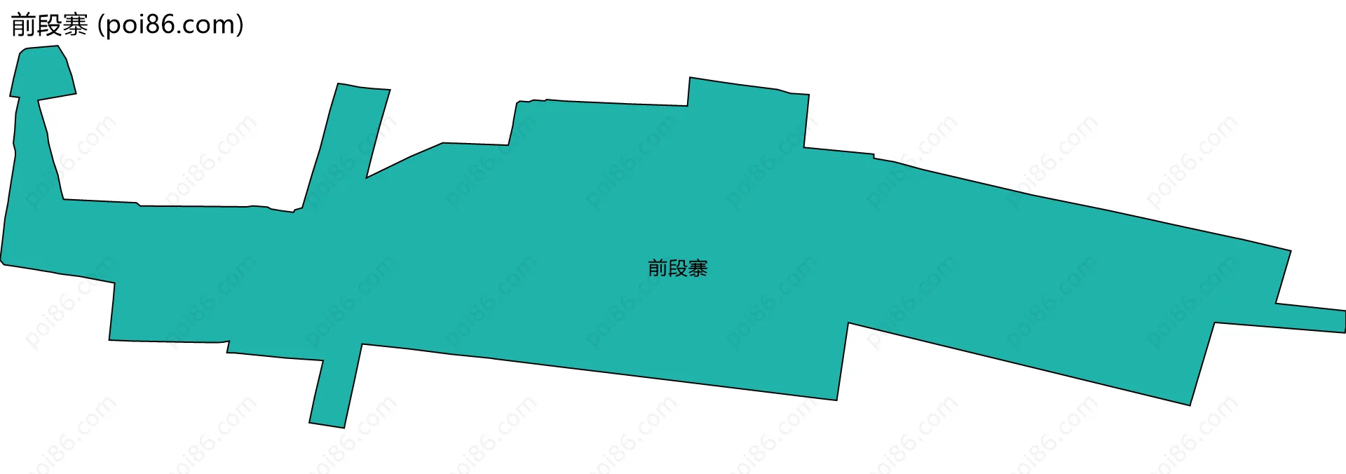 前段寨边界地图