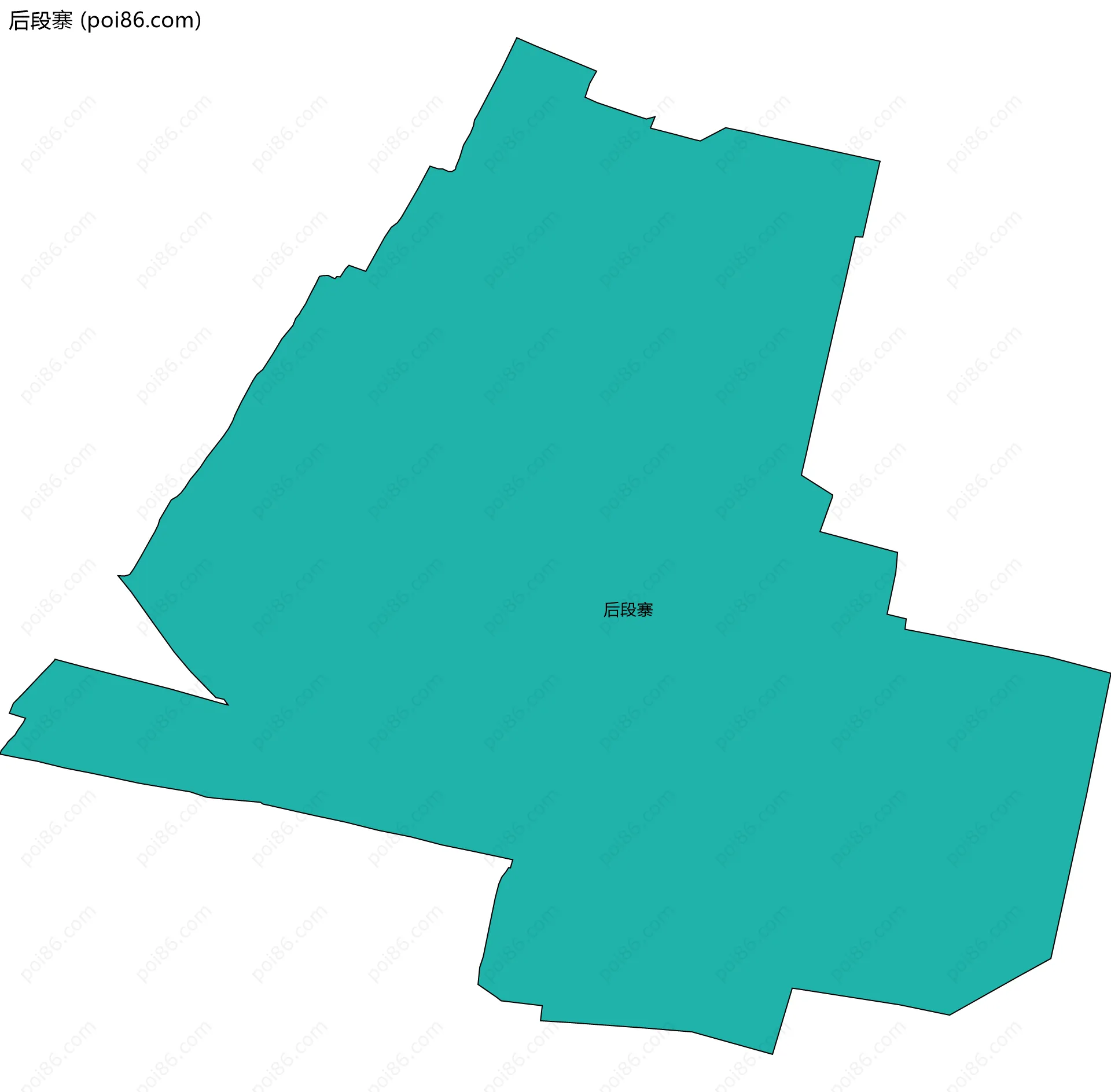 后段寨边界地图