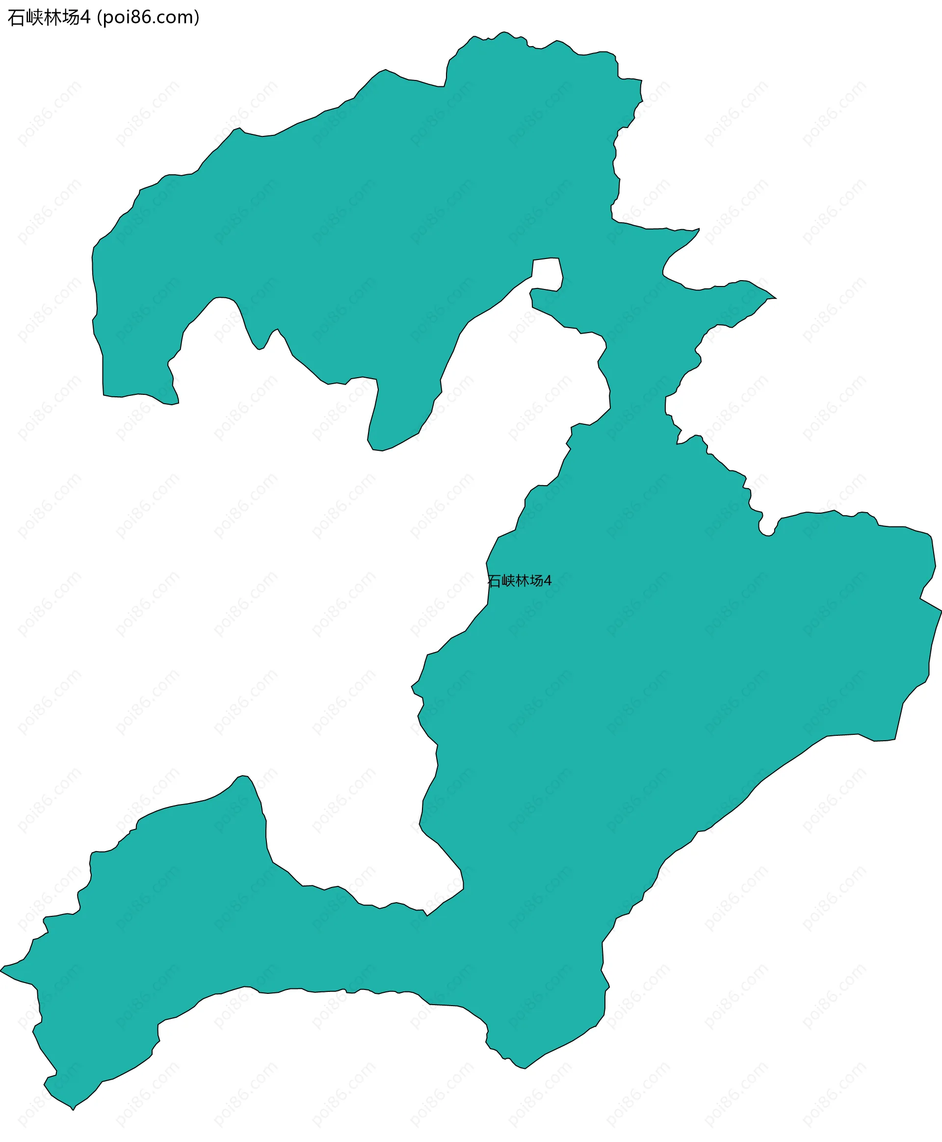 石峡林场4边界地图