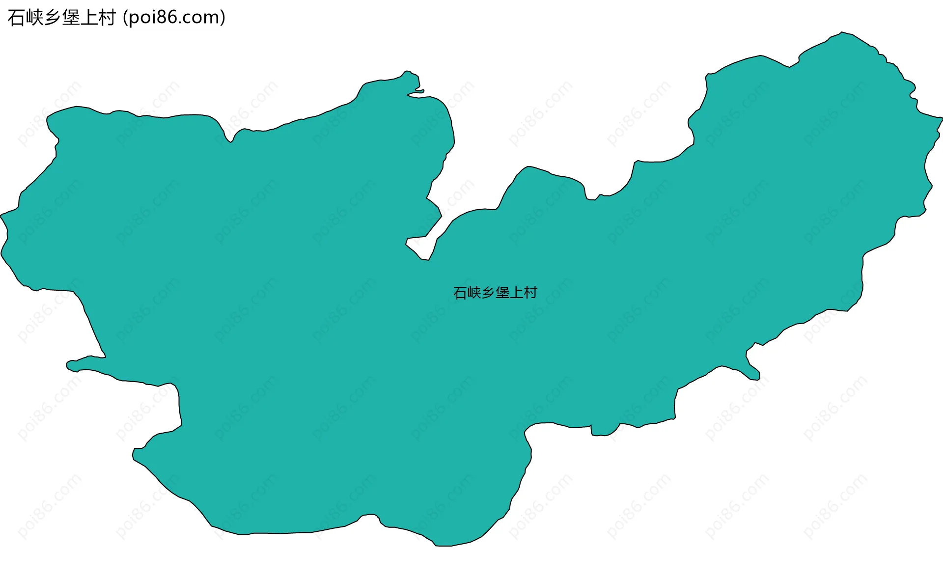 石峡乡堡上村边界地图
