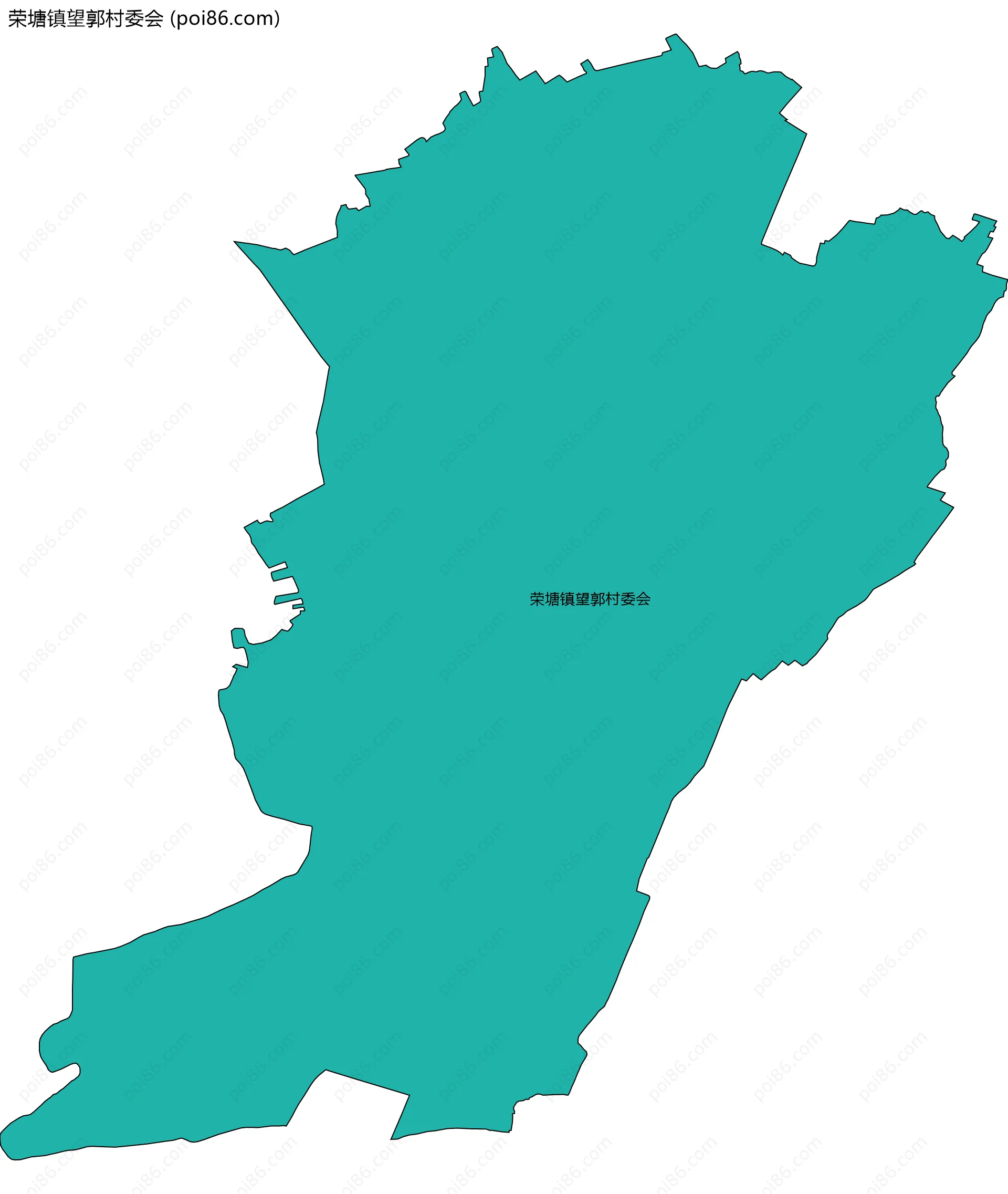 荣塘镇望郭村委会边界地图