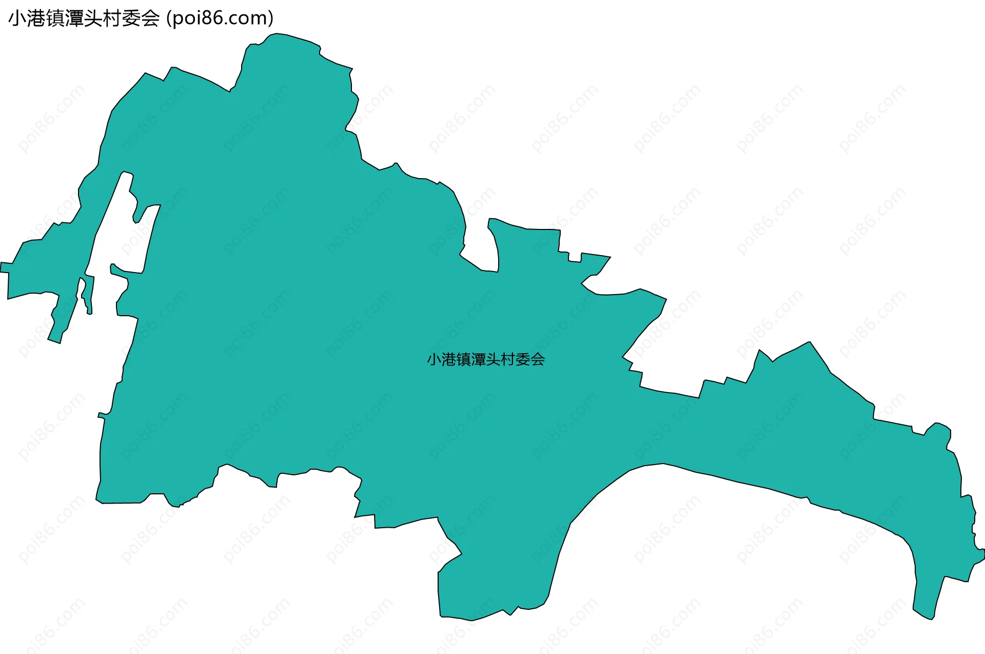 小港镇潭头村委会边界地图