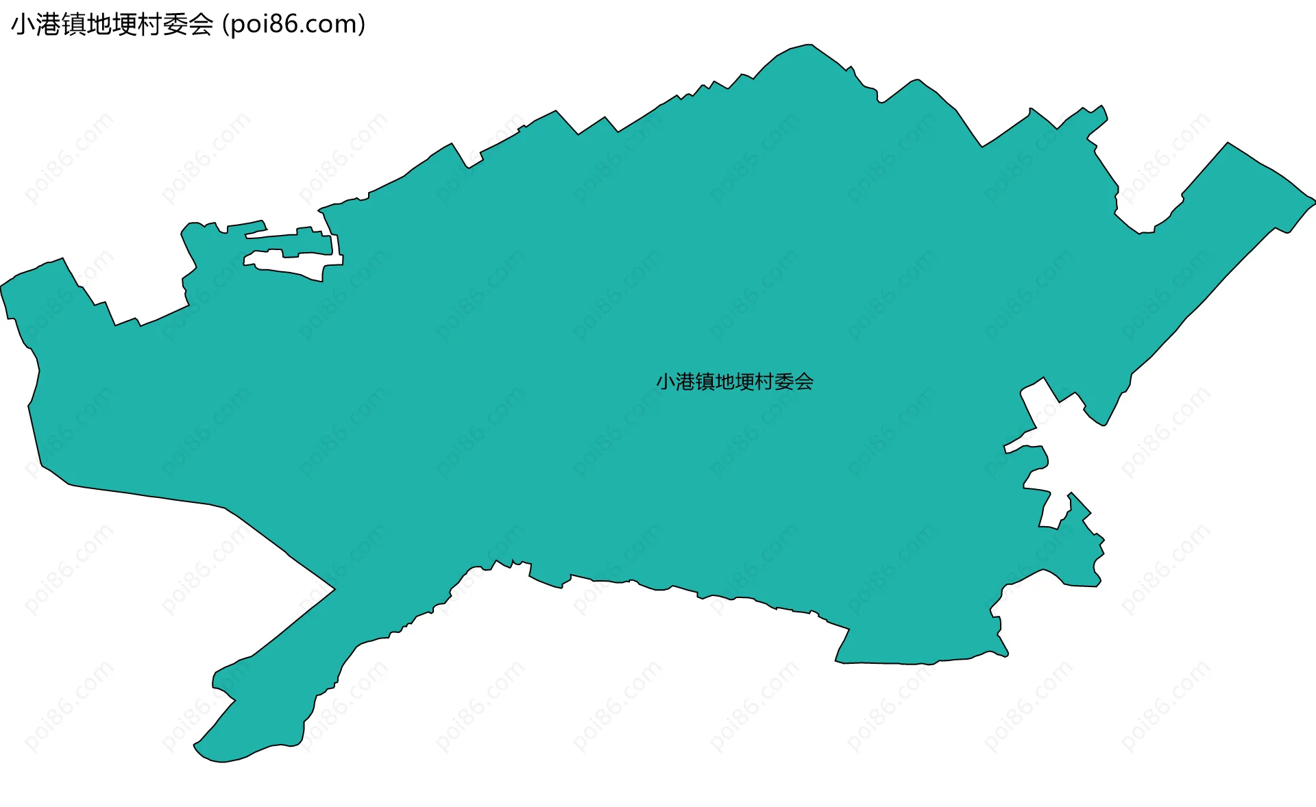 小港镇地埂村委会边界地图