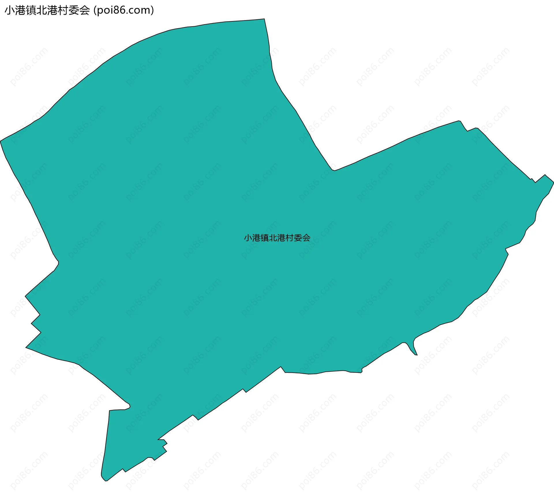 小港镇北港村委会边界地图