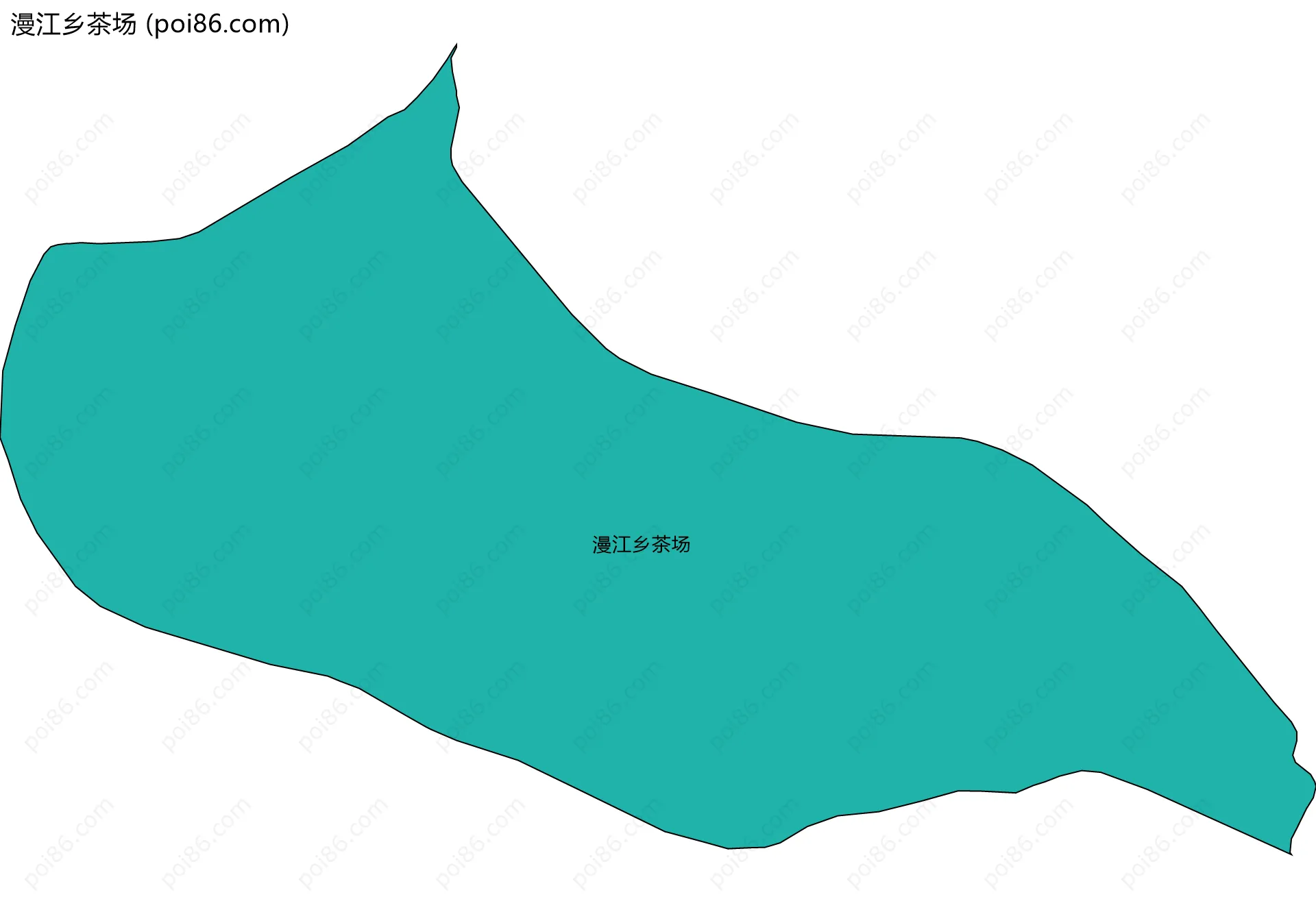 漫江乡茶场边界地图