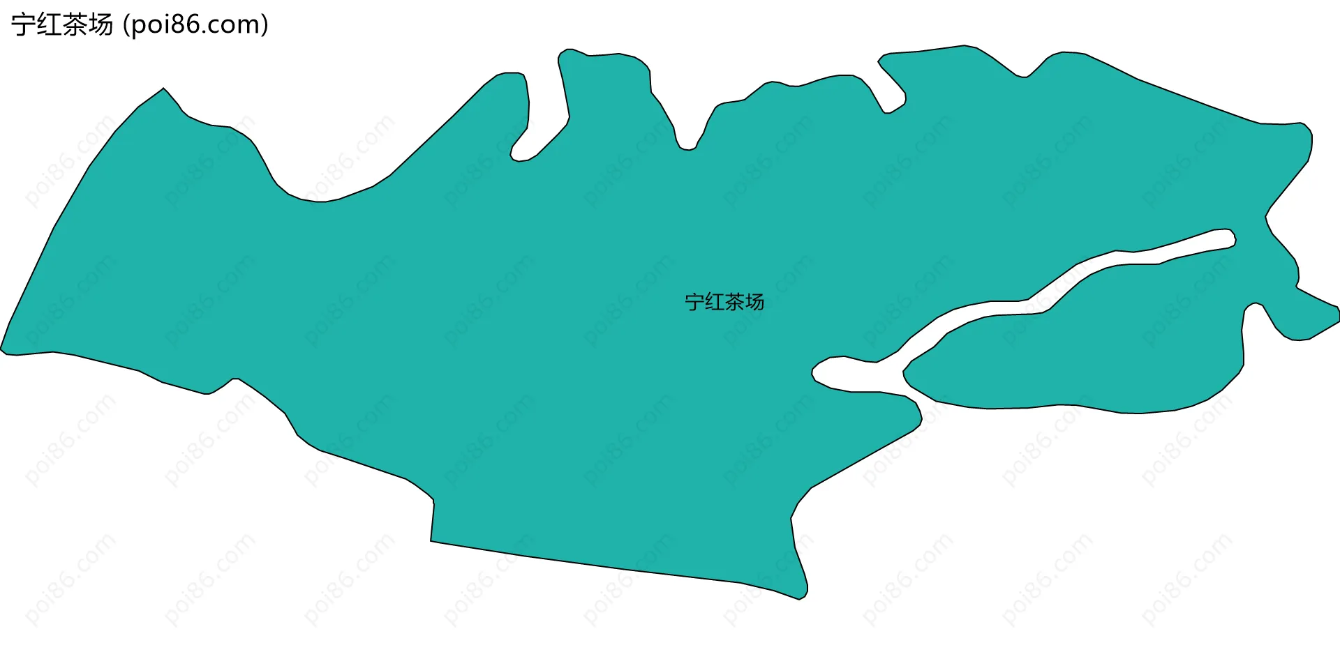 宁红茶场边界地图