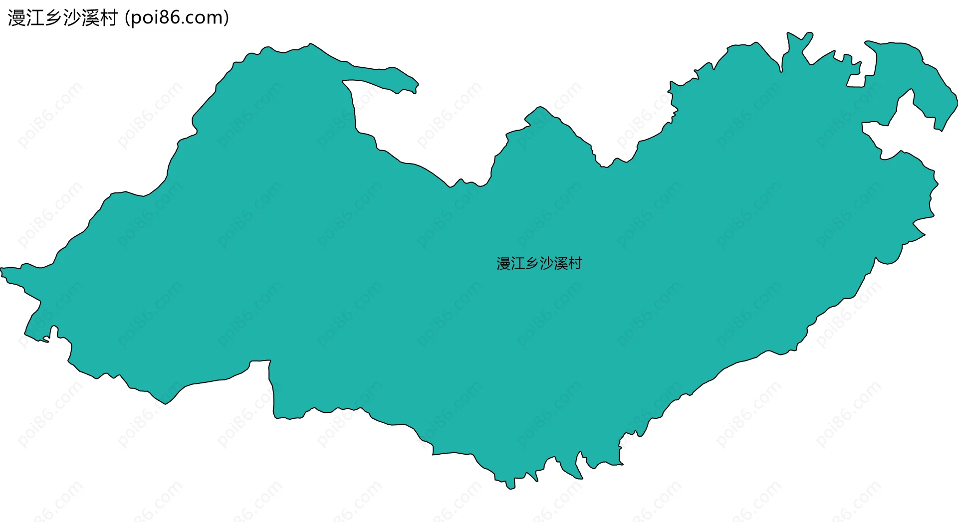 漫江乡沙溪村边界地图