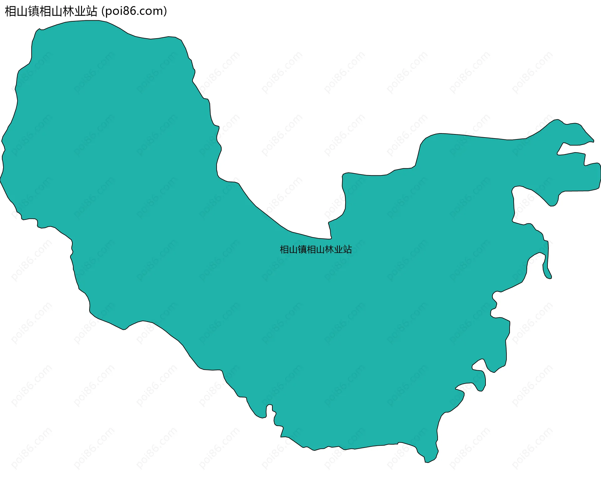 相山镇相山林业站边界地图