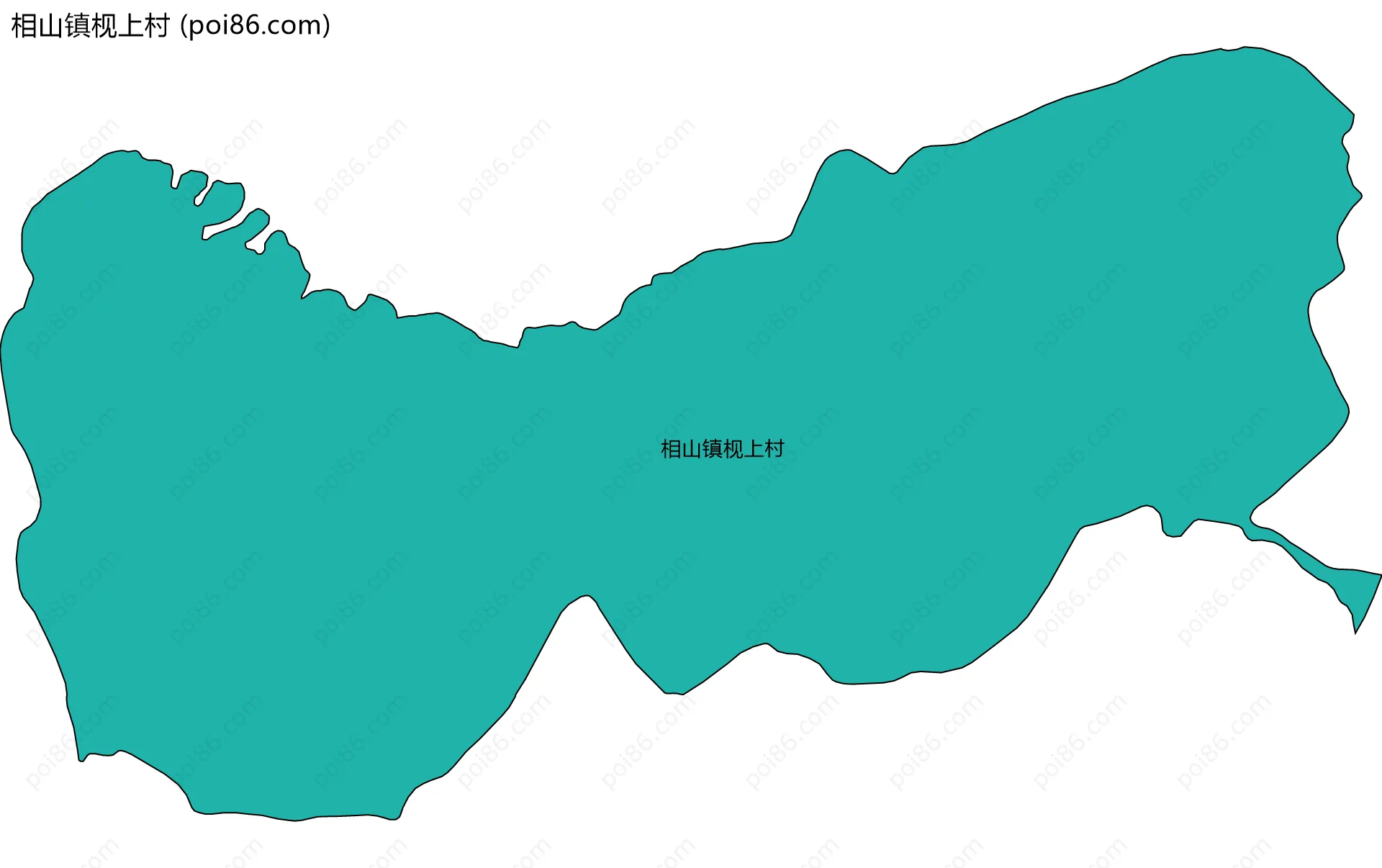 相山镇枧上村边界地图