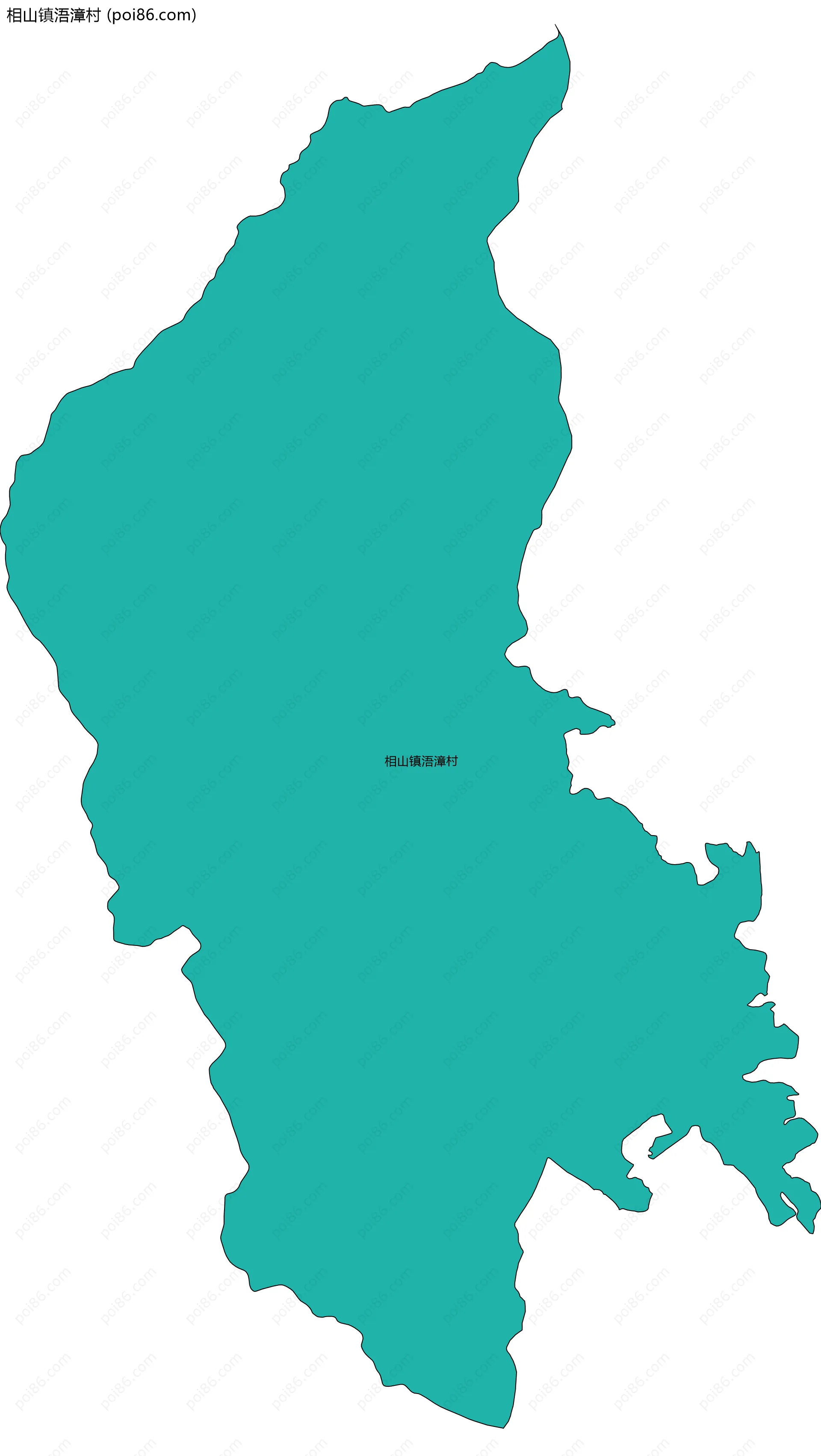 相山镇浯漳村边界地图