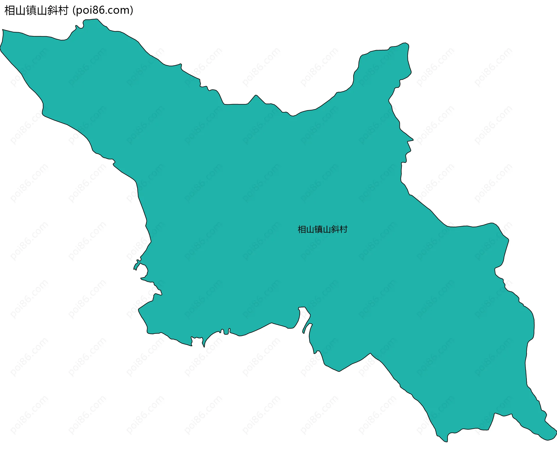 相山镇山斜村边界地图