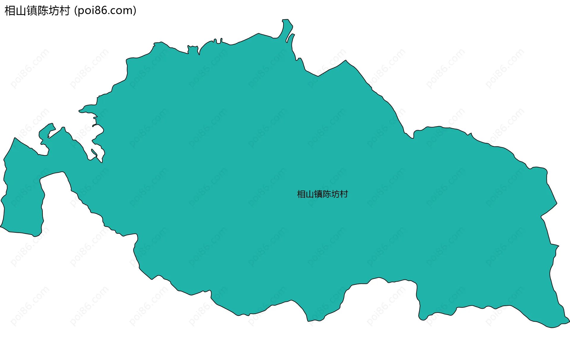 相山镇陈坊村边界地图
