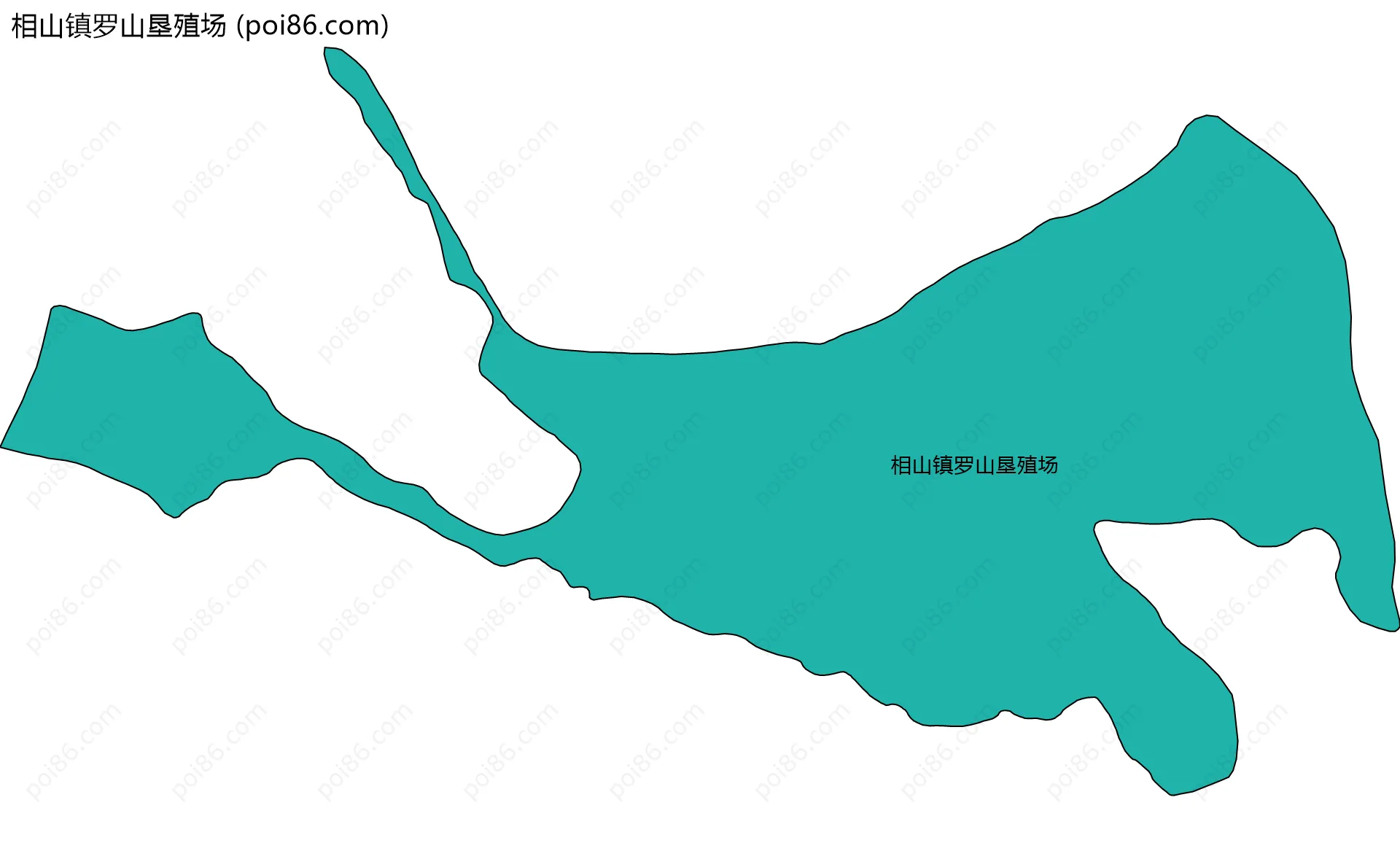 相山镇罗山垦殖场边界地图
