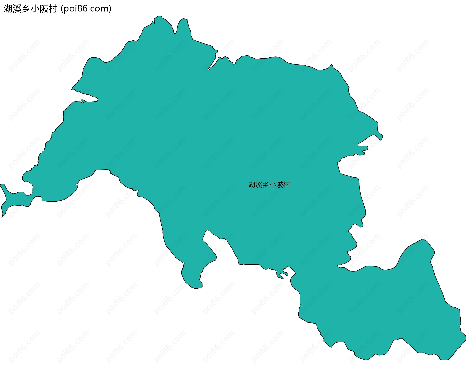 湖溪乡小陂村边界地图