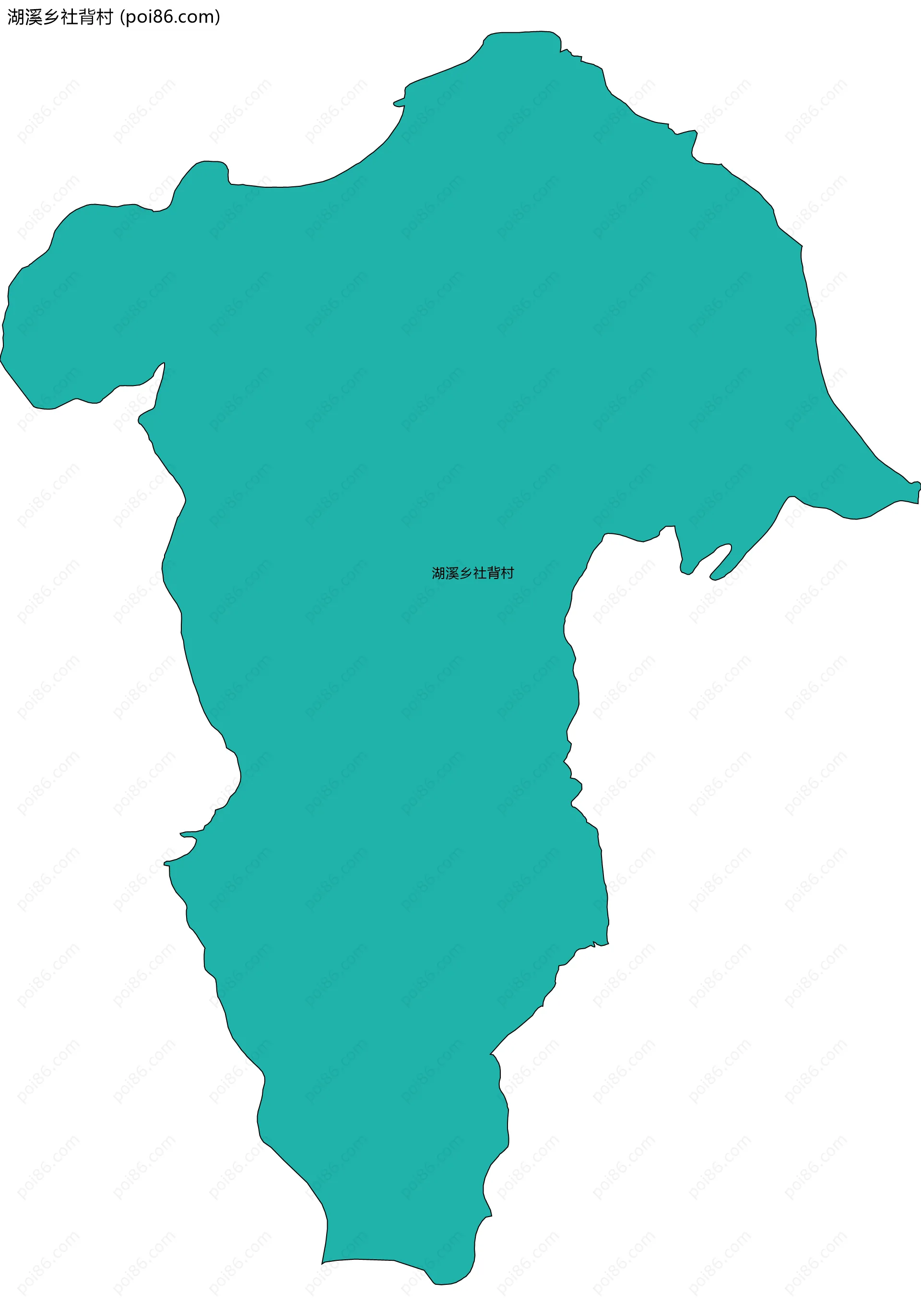 湖溪乡社背村边界地图