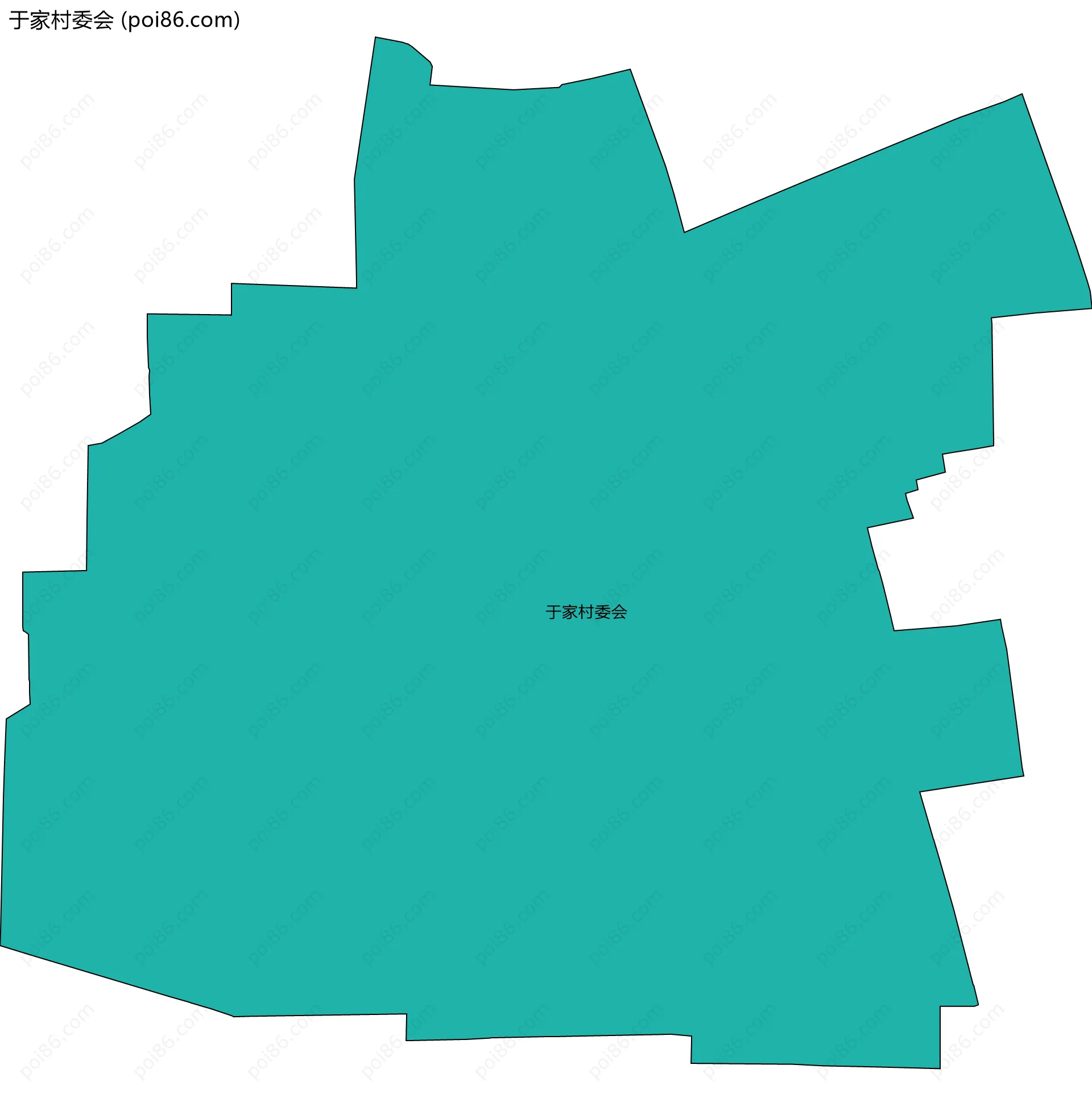 于家村委会边界地图