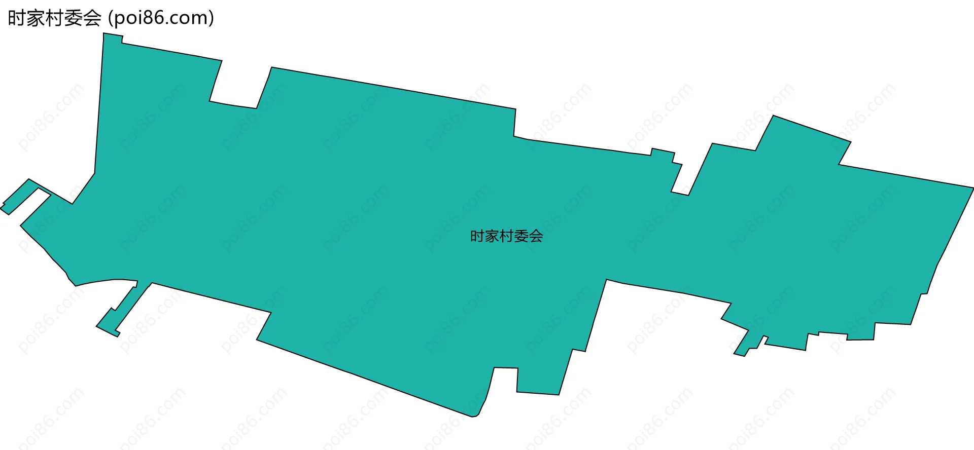 时家村委会边界地图