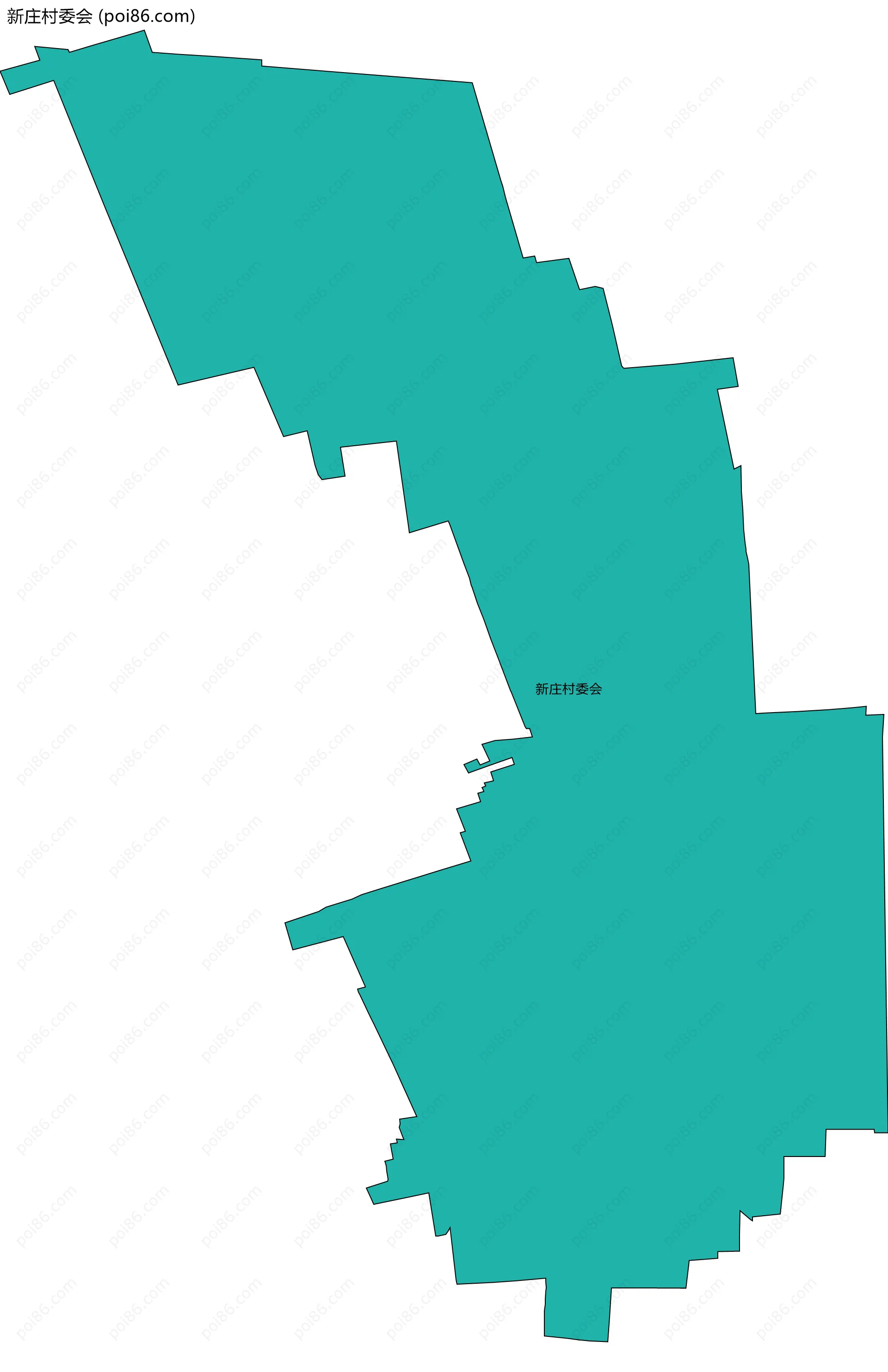 新庄村委会边界地图