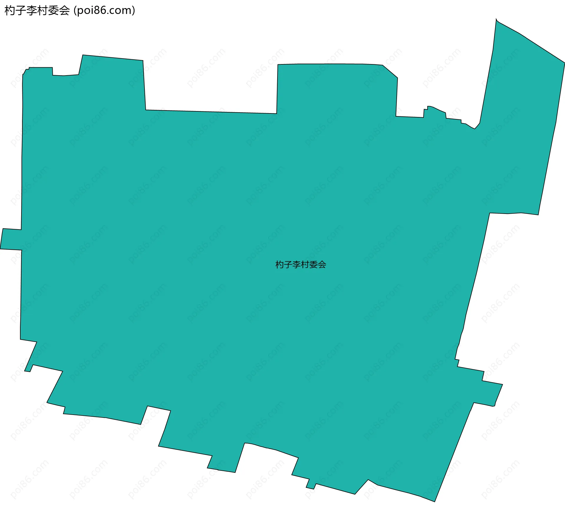 杓子李村委会边界地图