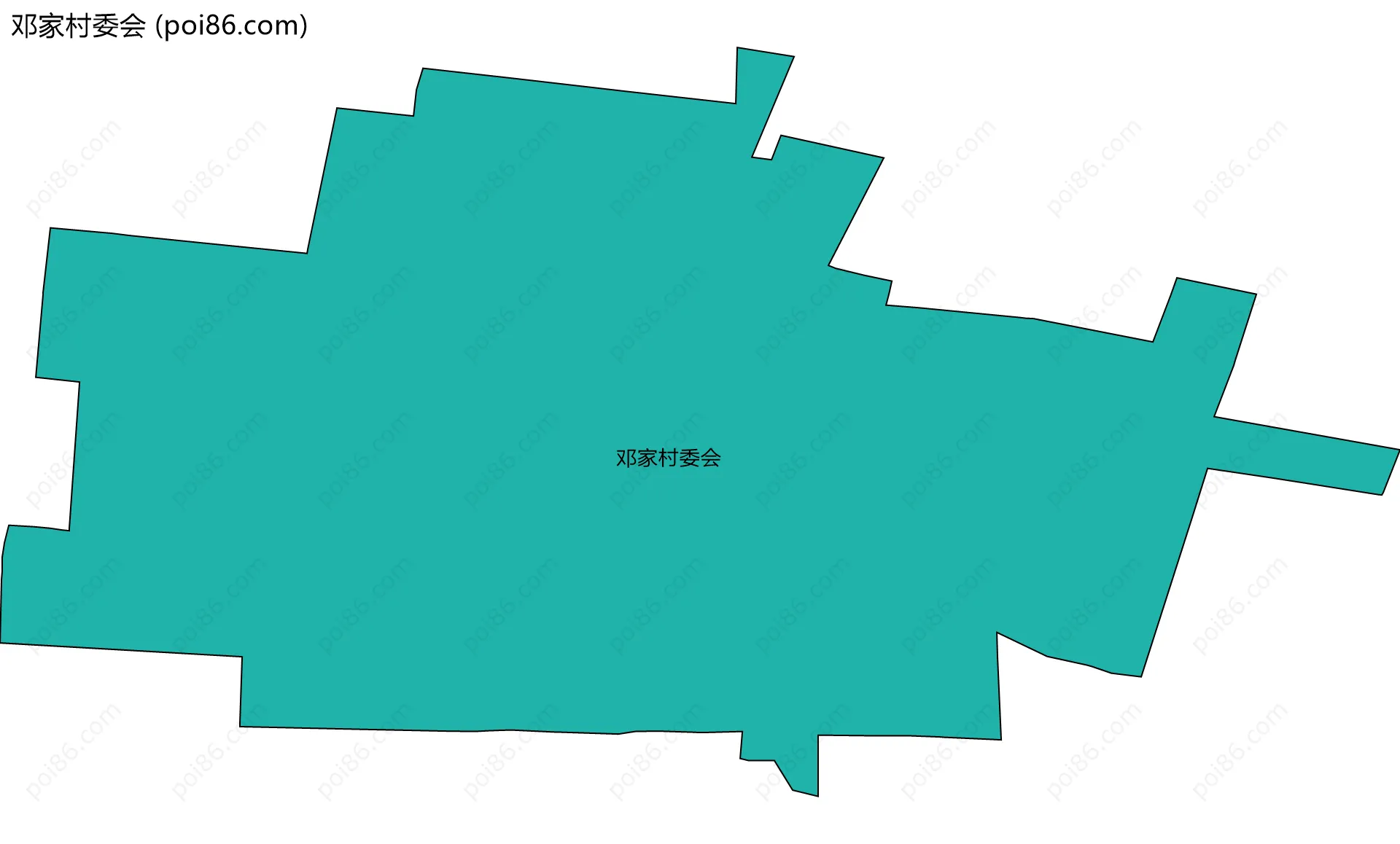 邓家村委会边界地图