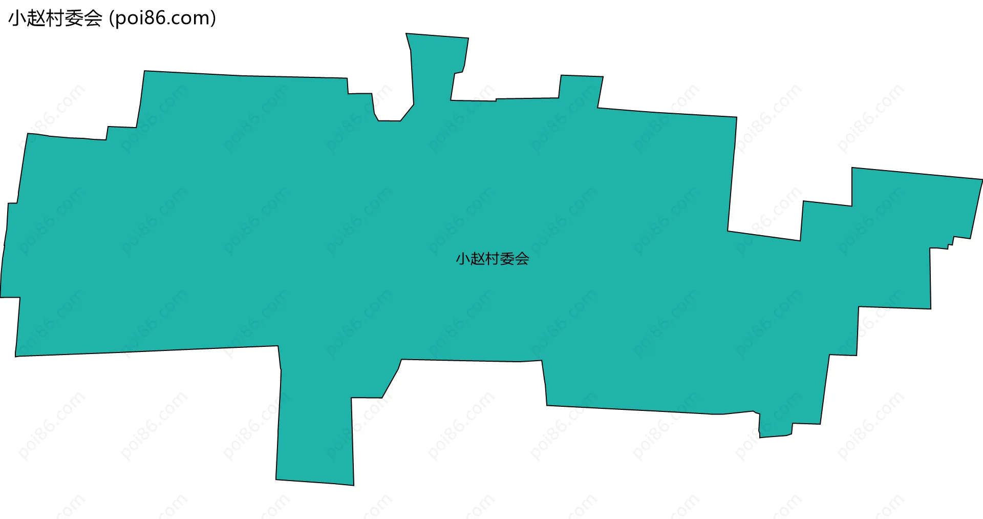 小赵村委会边界地图