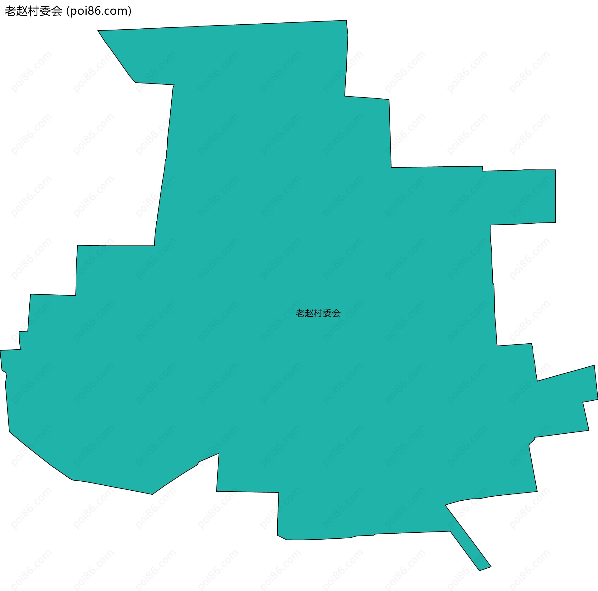 老赵村委会边界地图