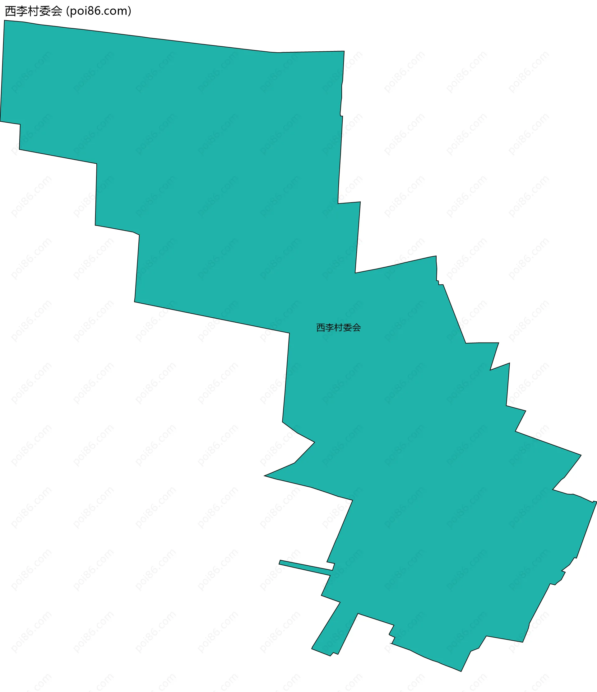 西李村委会边界地图